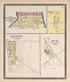 Map of Silver Lake; Kansasville; Franksville; Trevor from Plat Book of Racine and Kenosha Counties, Wisconsin : Including Plats of the Villages, Cities and Townships of the Counties, Map of the State, United States and World, Patrons Directory, Refere... by Relic Map Company