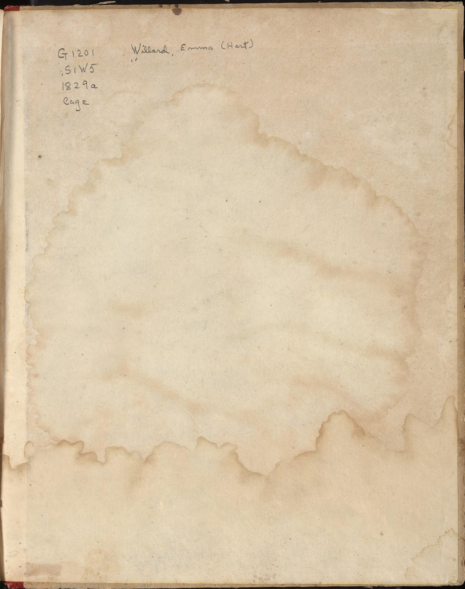 Back Endpaper from a Series of Maps to Willard&