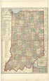 Indiana from Standard Atlas of Fulton County, Indiana : Including a Plat Book of the Villages, Cities and Townships of the County, Map of the State, United States and World, Patrons Directory, Reference Business … 1907 by Relic Map Company