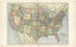 Map of the United States from Standard Atlas of Fulton County, Indiana : Including a Plat Book of the Villages, Cities and Townships of the County, Map of the State, United States and World, Patrons Directory, Reference Business … 1907 by Relic Map Company