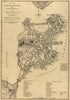 Plan of Boston, 1775 from Atlas of the Battles of the American Revolution, Together With Maps Shewing the Routes of the British and American Armies, Plans of Cities, Surveys of Harbors, &c 1845 by Relic Map Company