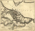 Plan of Siege of Yorktown, Virginia from Atlas of the Battles of the American Revolution, Together With Maps Shewing the Routes of the British and American Armies, Plans of Cities, Surveys of Harbors, &c 1845 by Relic Map Company
