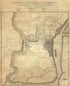 Plan of City and Environs of Philadelphia, 1779 from Atlas of the Battles of the American Revolution, Together With Maps Shewing the Routes of the British and American Armies, Plans of Cities, Surveys of Harbors, &c 1845 by Relic Map Company