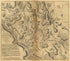 Sketch of Surprize of Germantown, 4 October 1777 from Atlas of the Battles of the American Revolution, Together With Maps Shewing the Routes of the British and American Armies, Plans of Cities, Surveys of Harbors, &c 1845 by Relic Map Company