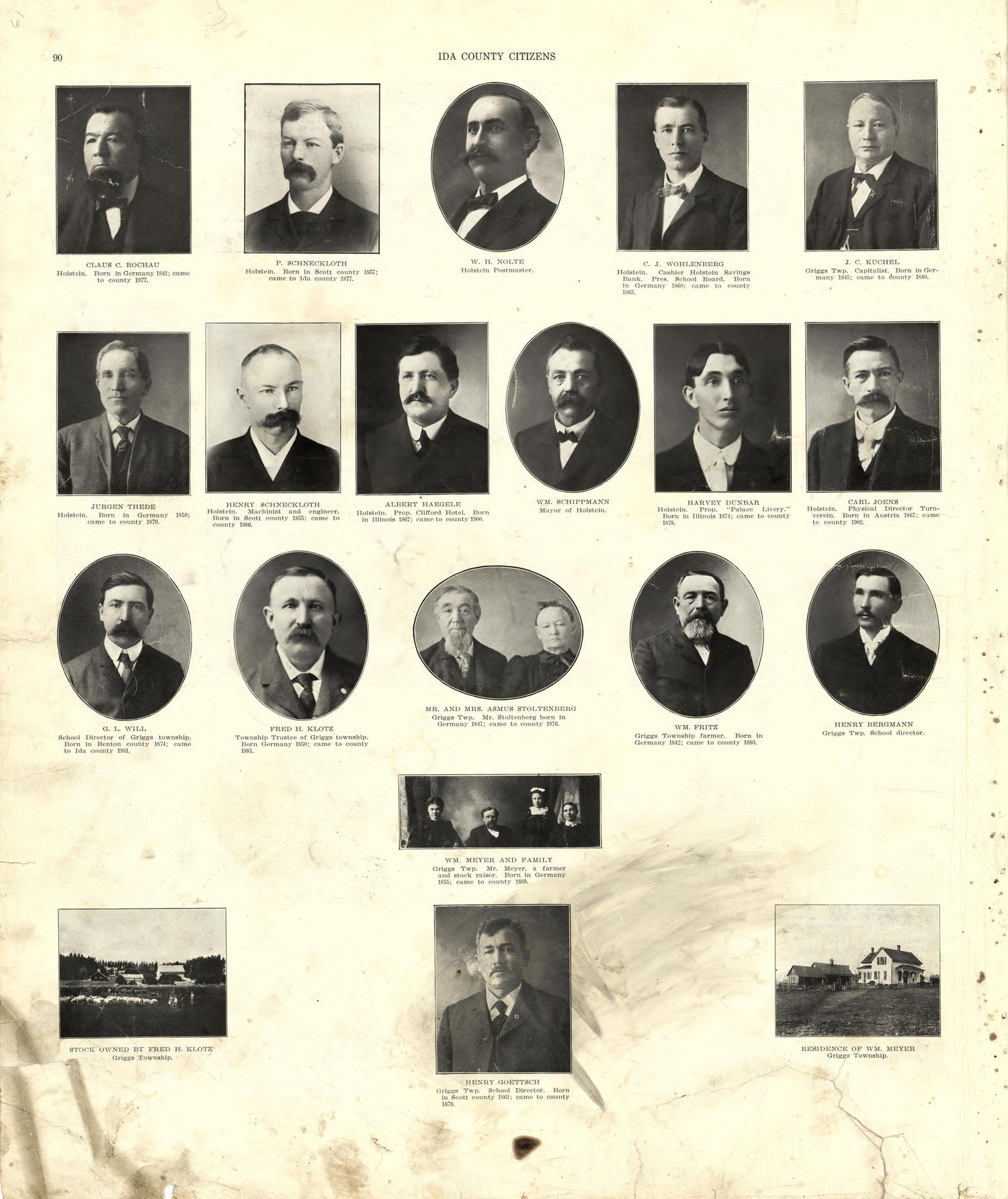 Ida County Citizens - Continued from Atlas of Ida County, Iowa : Containing Maps of Villages, Cities and Townships of the County, Maps of State, United States and World, Farmers Directory, Business Directory, General Information 1906 by Relic Map Company