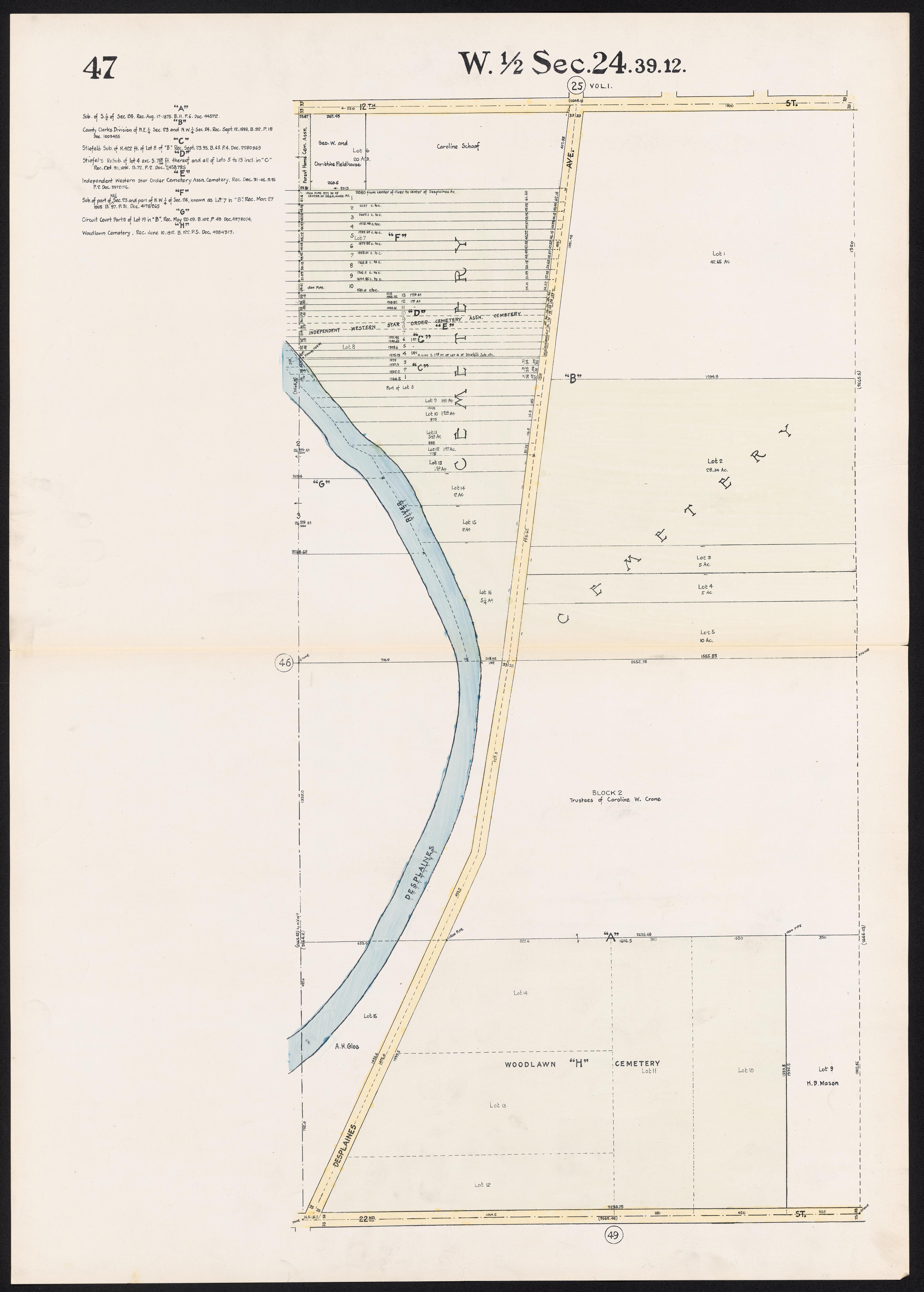 This old map of Illinois, Proviso, Proviso (Township), Township,  was created by Real Estate Map Publishing Company in 1914