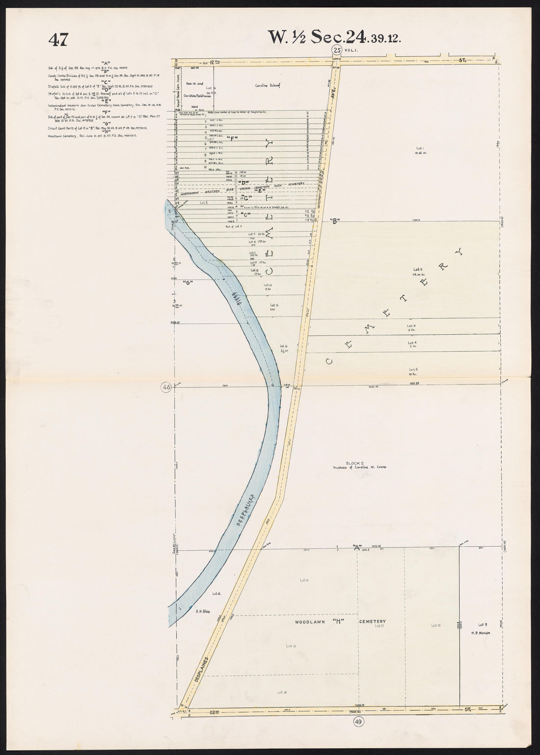 This old map of Illinois, Proviso, Proviso (Township), Township,  was created by Real Estate Map Publishing Company in 1914