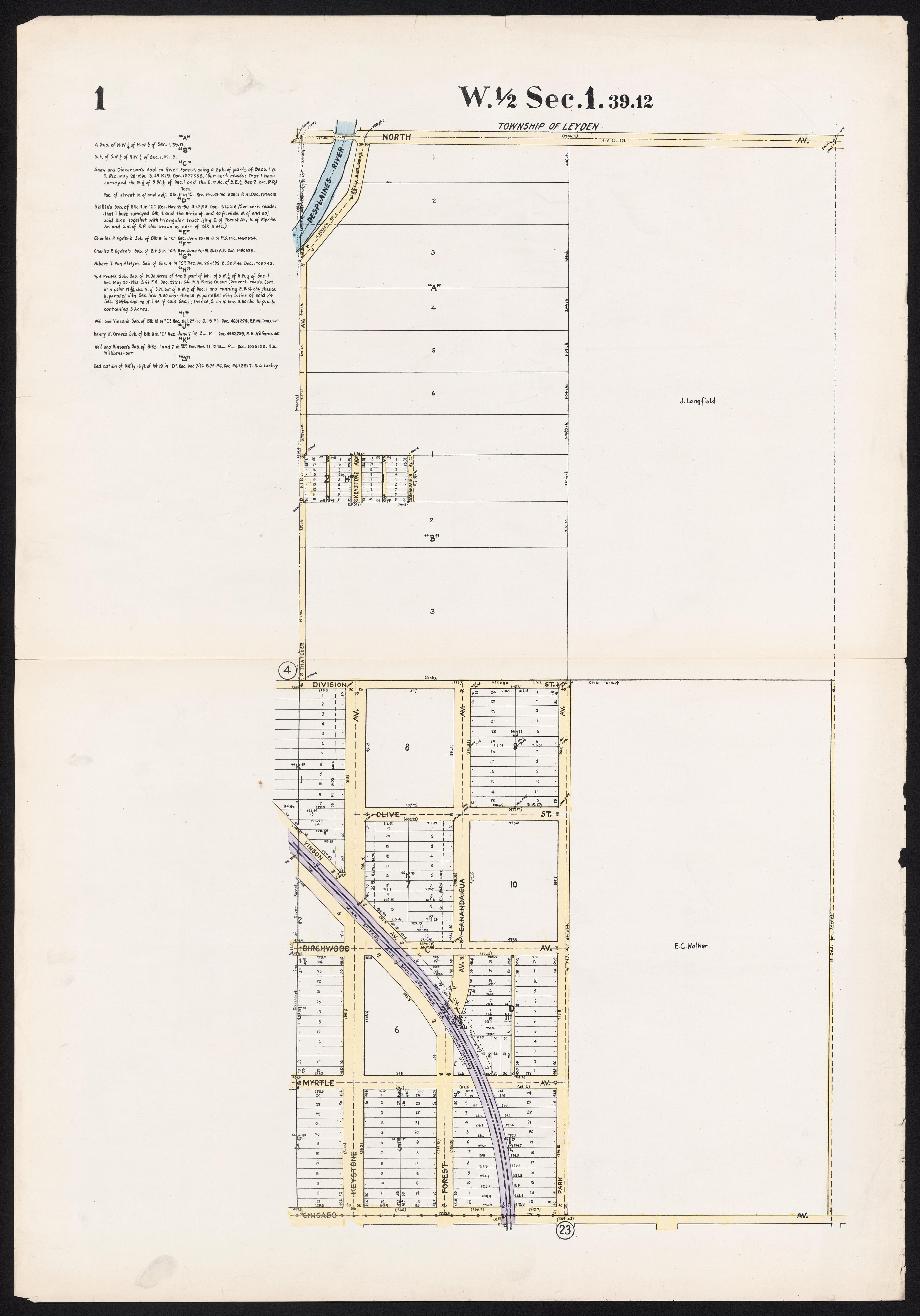 This old map of Illinois, Proviso, Proviso (Township), Township,  was created by Real Estate Map Publishing Company in 1914
