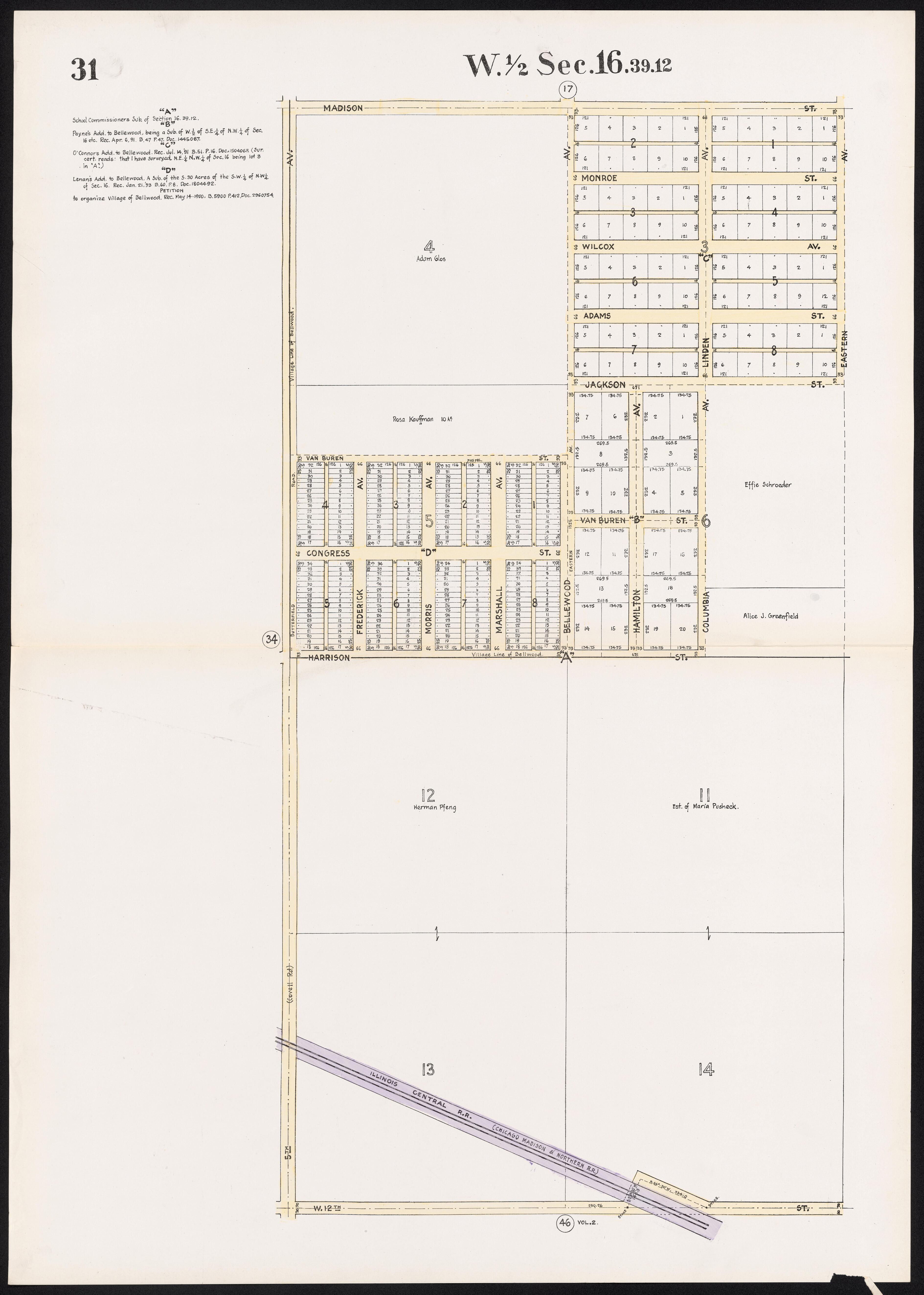 This old map of Illinois, Proviso, Proviso (Township), Township,  was created by Real Estate Map Publishing Company in 1914