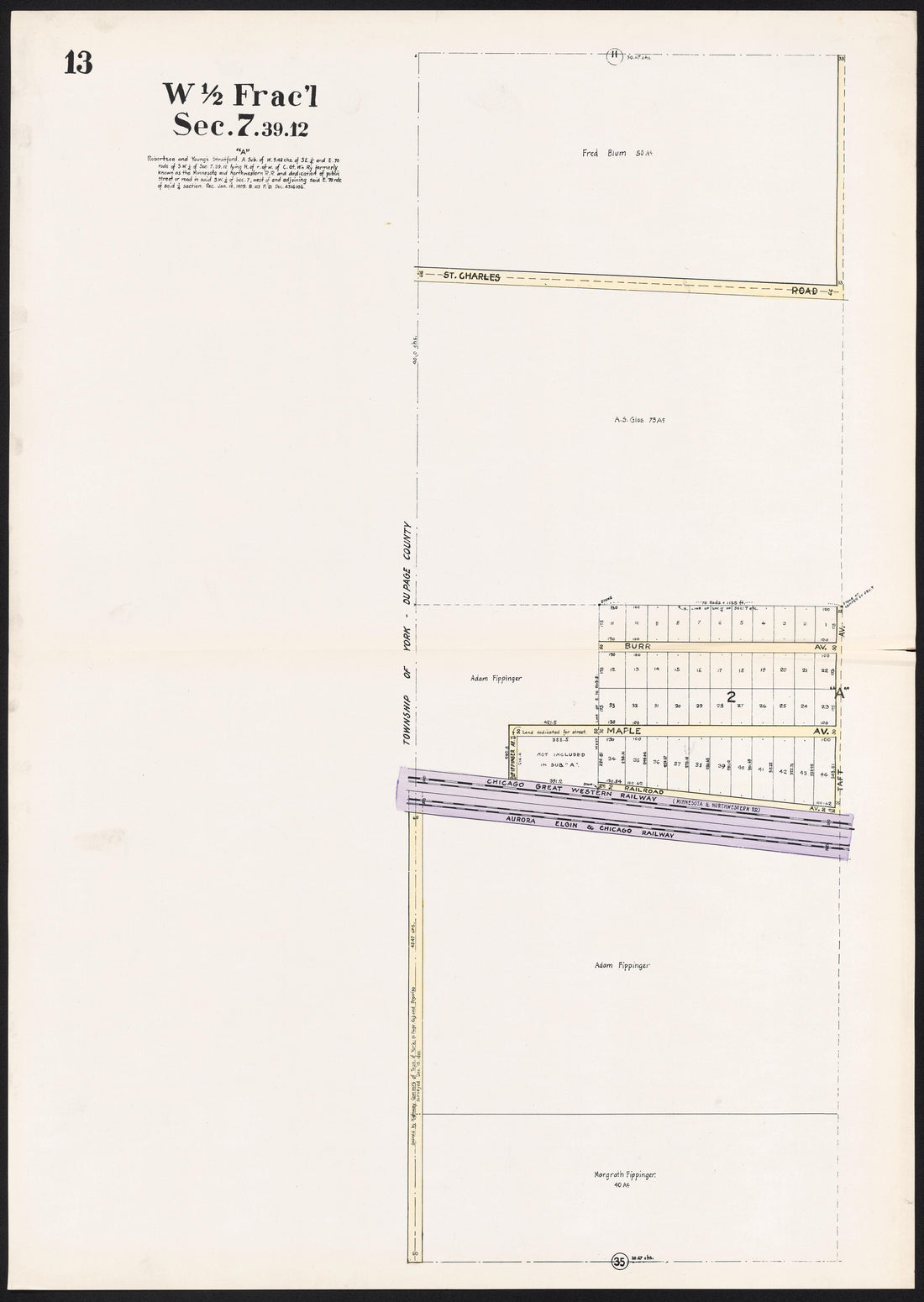 This old map of Illinois, Proviso, Proviso (Township), Township,  was created by Real Estate Map Publishing Company in 1914