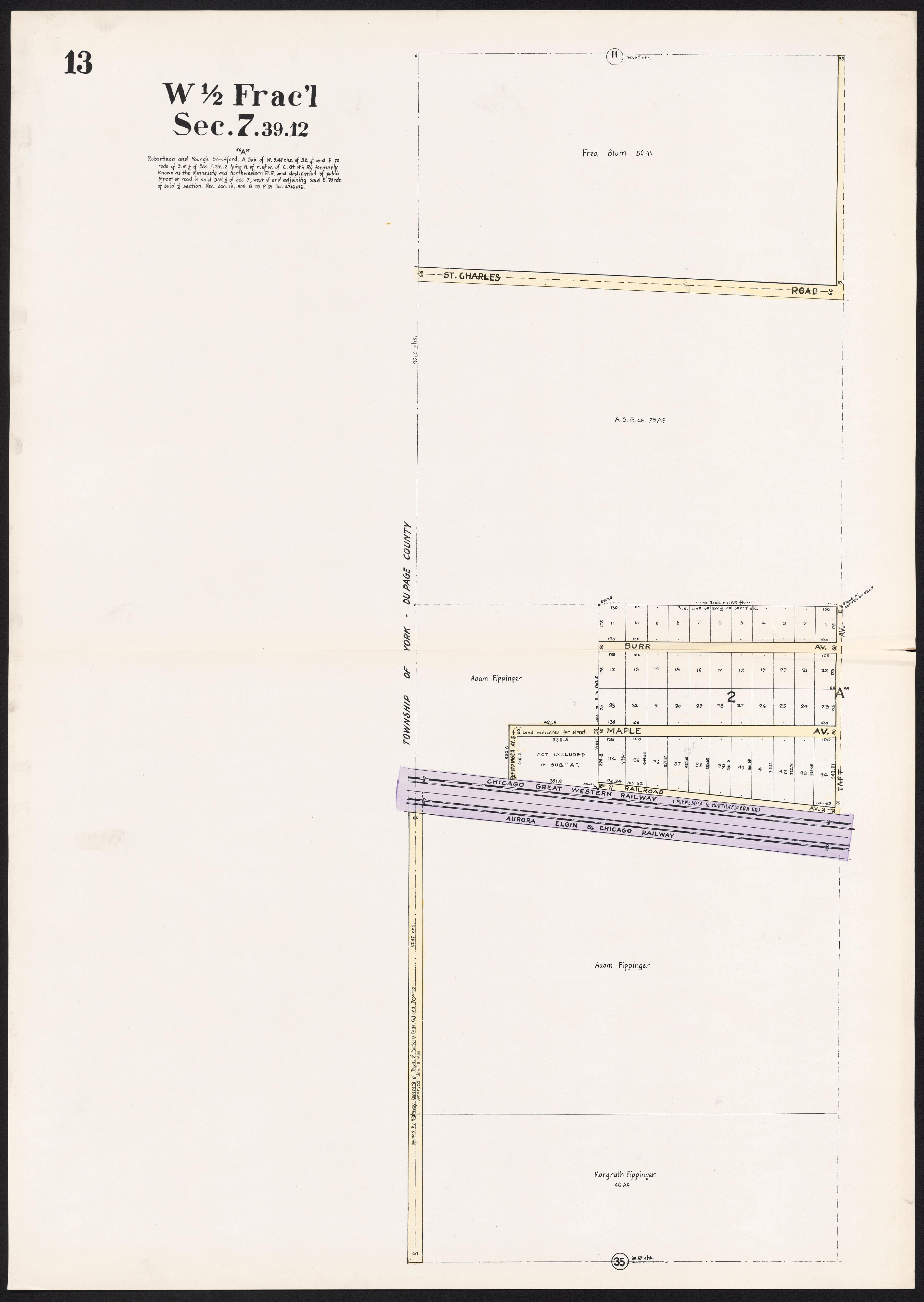 This old map of Illinois, Proviso, Proviso (Township), Township,  was created by Real Estate Map Publishing Company in 1914