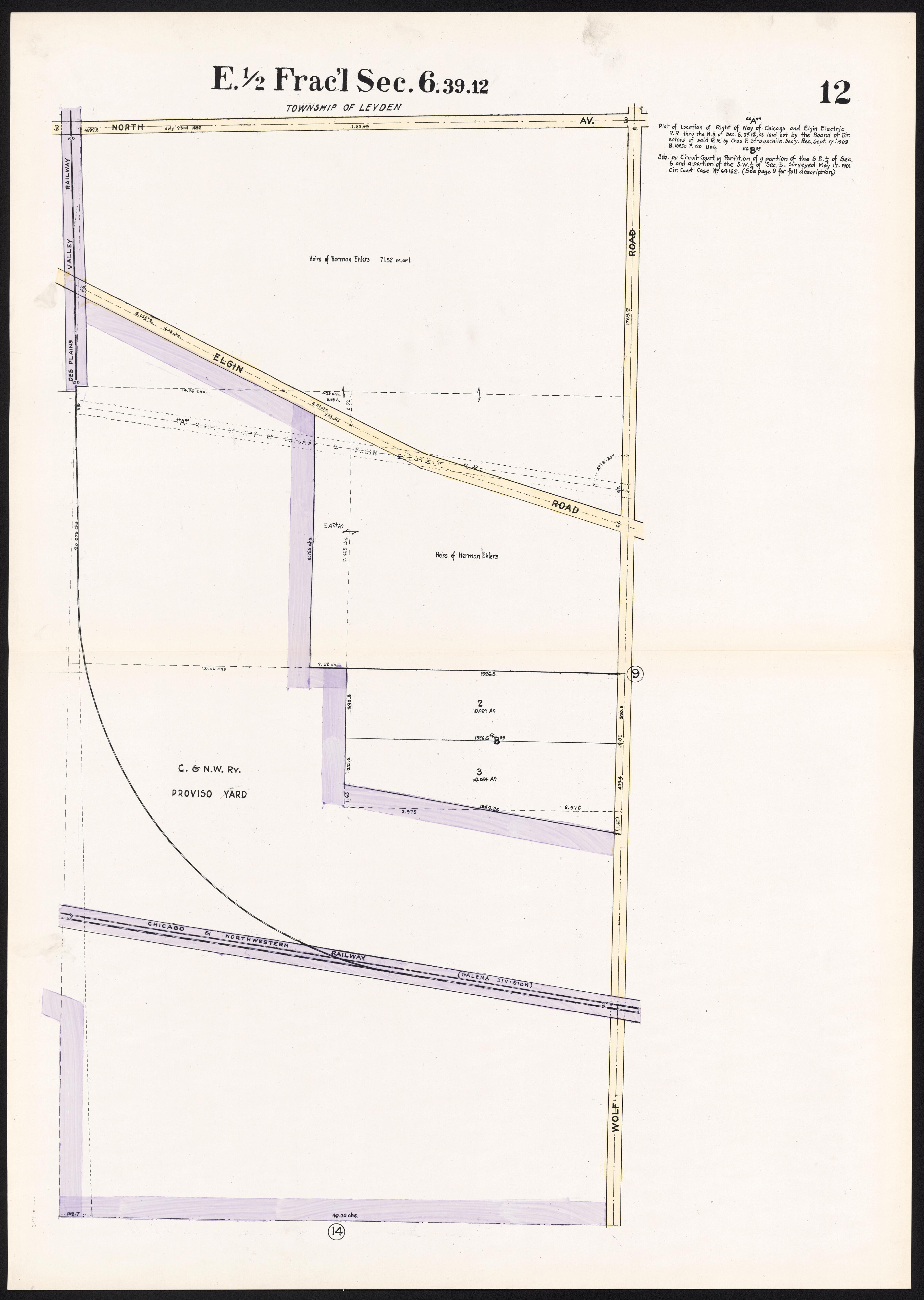 This old map of Illinois, Proviso, Proviso (Township), Township,  was created by Real Estate Map Publishing Company in 1914