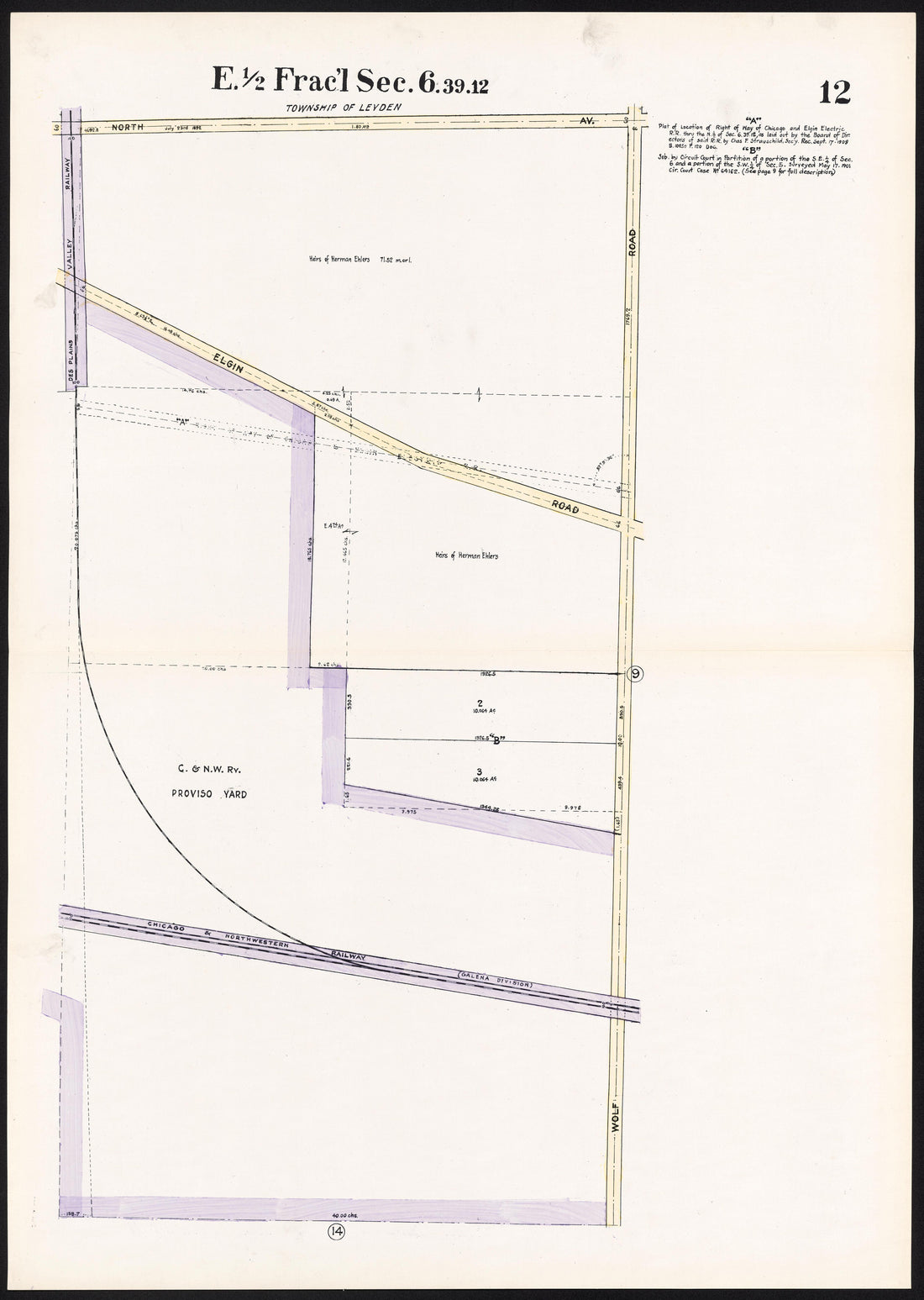 This old map of Illinois, Proviso, Proviso (Township), Township,  was created by Real Estate Map Publishing Company in 1914