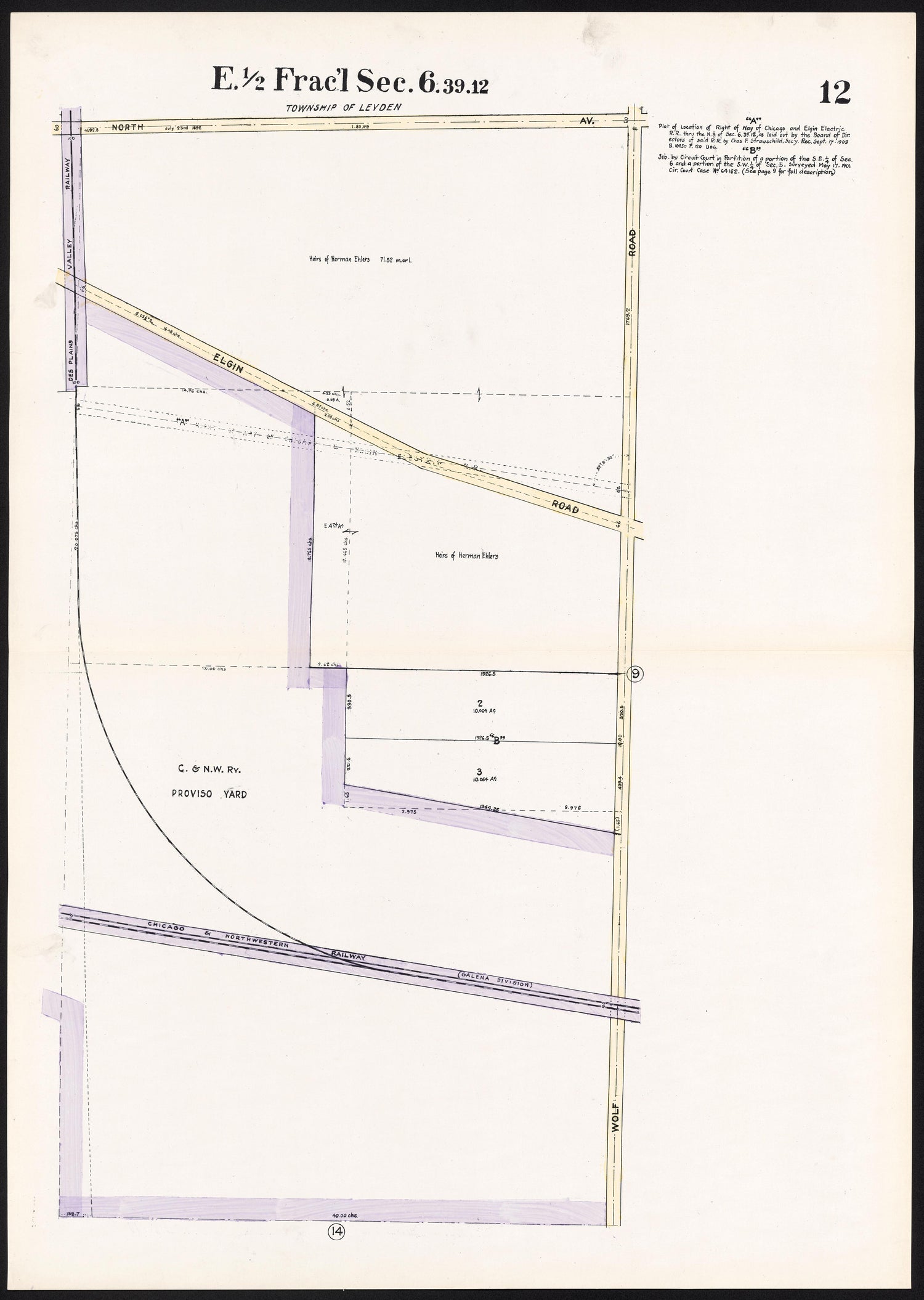 This old map of Illinois, Proviso, Proviso (Township), Township,  was created by Real Estate Map Publishing Company in 1914