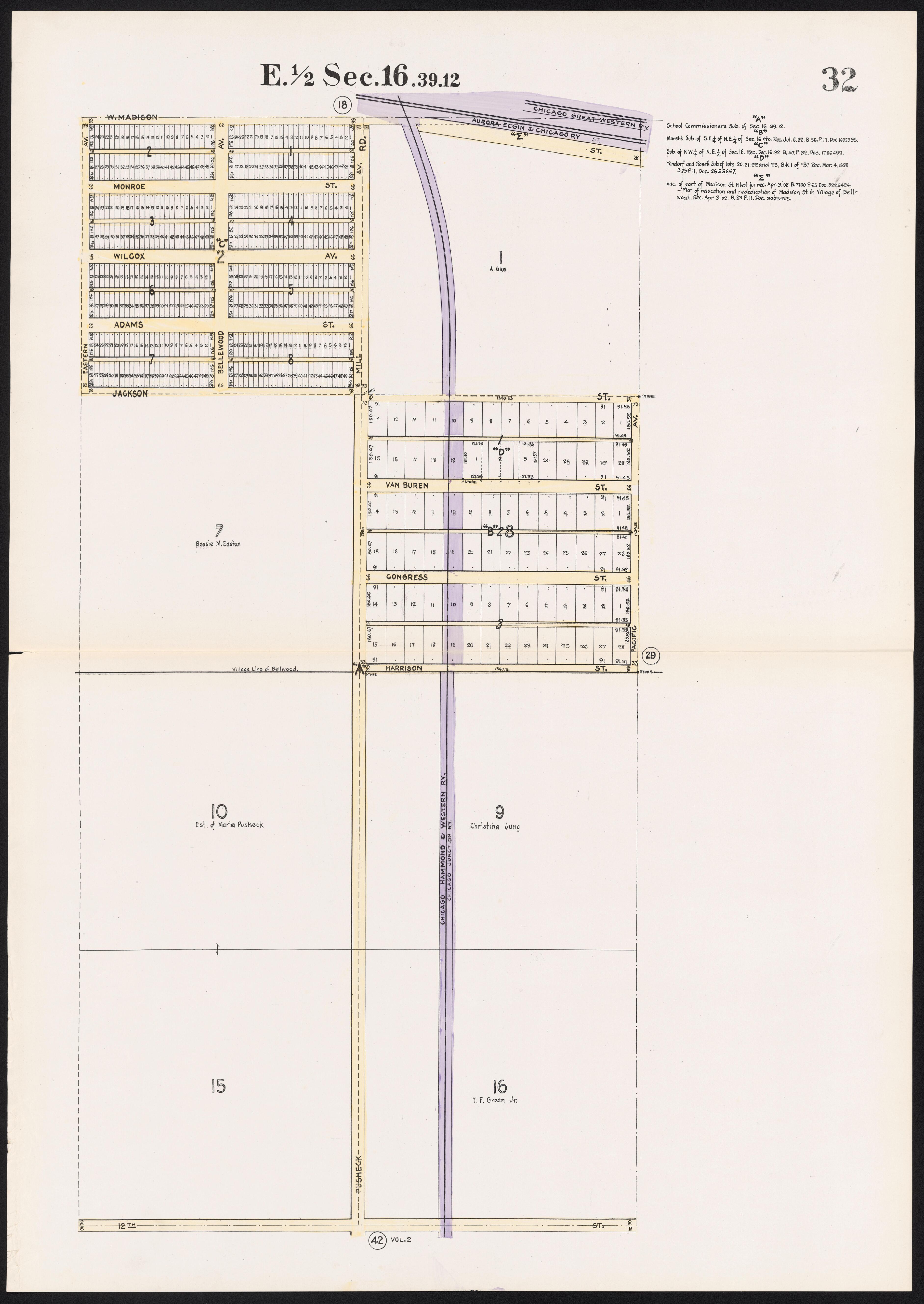 This old map of Illinois, Proviso, Proviso (Township), Township,  was created by Real Estate Map Publishing Company in 1914