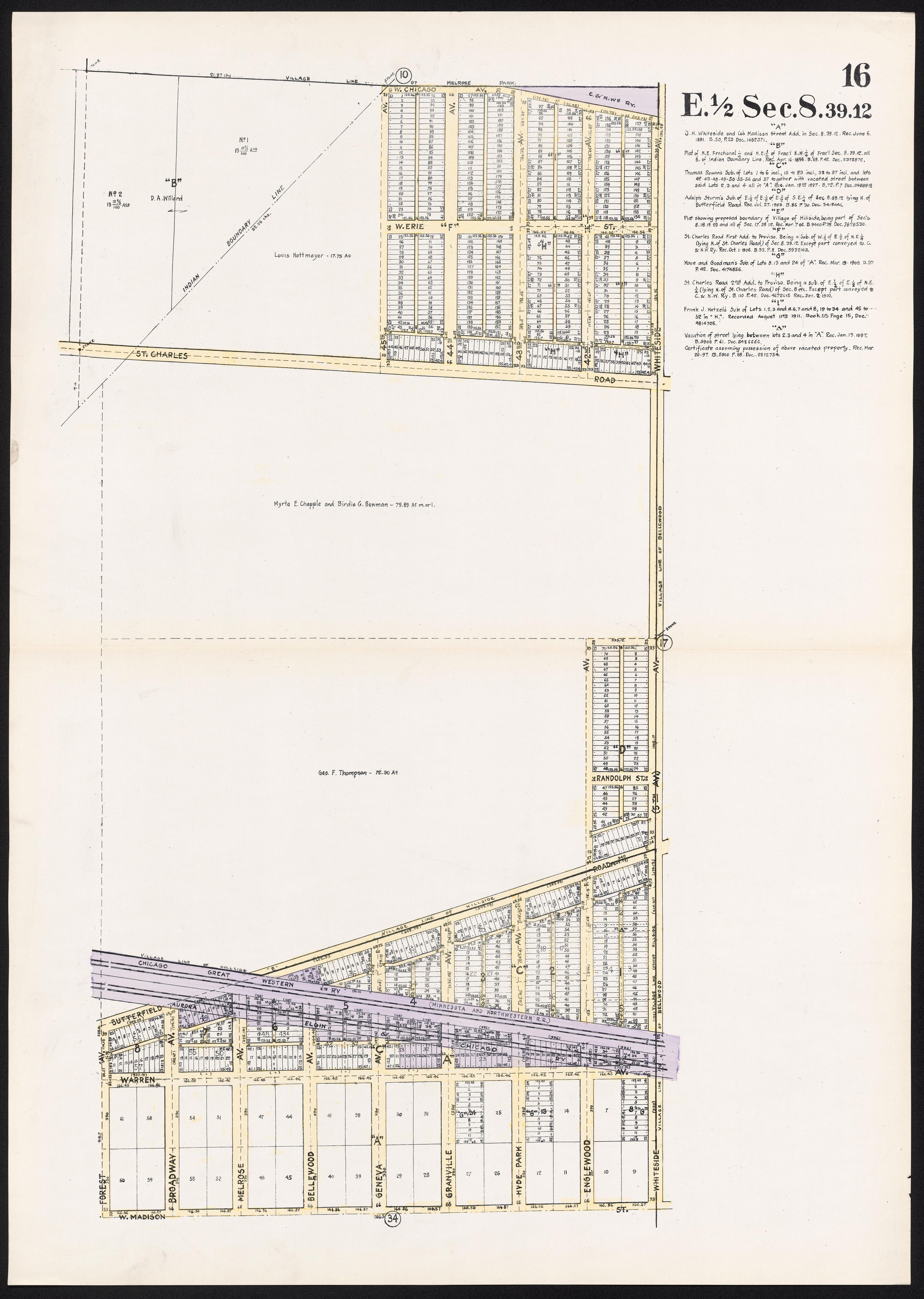 This old map of Illinois, Proviso, Proviso (Township), Township,  was created by Real Estate Map Publishing Company in 1914