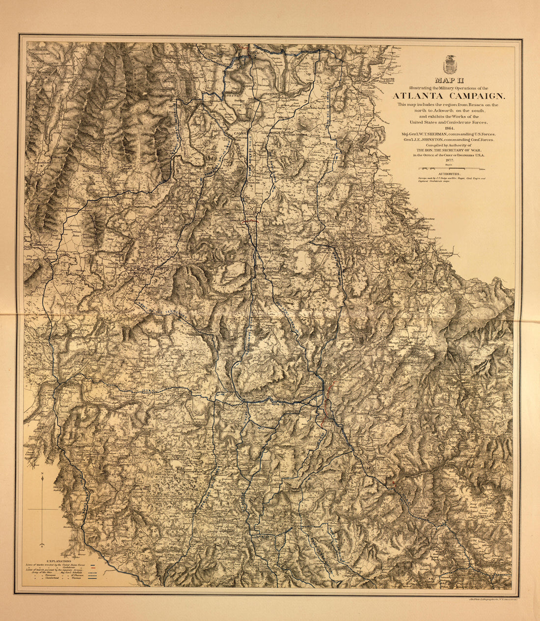 This old map of United States was created by United States. Army. Corps of Engineers in 1883