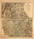 Map of Atlanta Campaign, from Resaca On the North to Ackworth On the South, 1864 from Military Maps of the United States 1883 by Relic Map Company