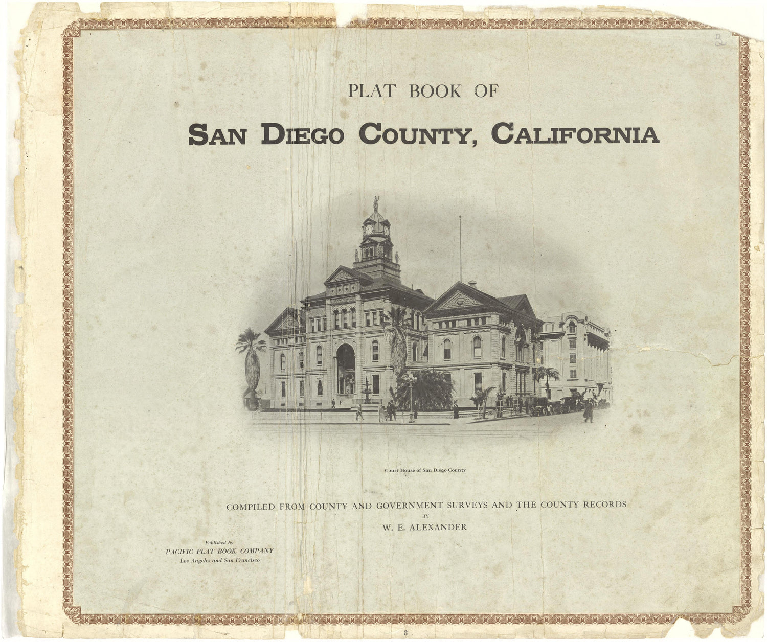 Plat Book San Diego County, California from Plat Book of San Diego County, California 1912 by Relic Map Company