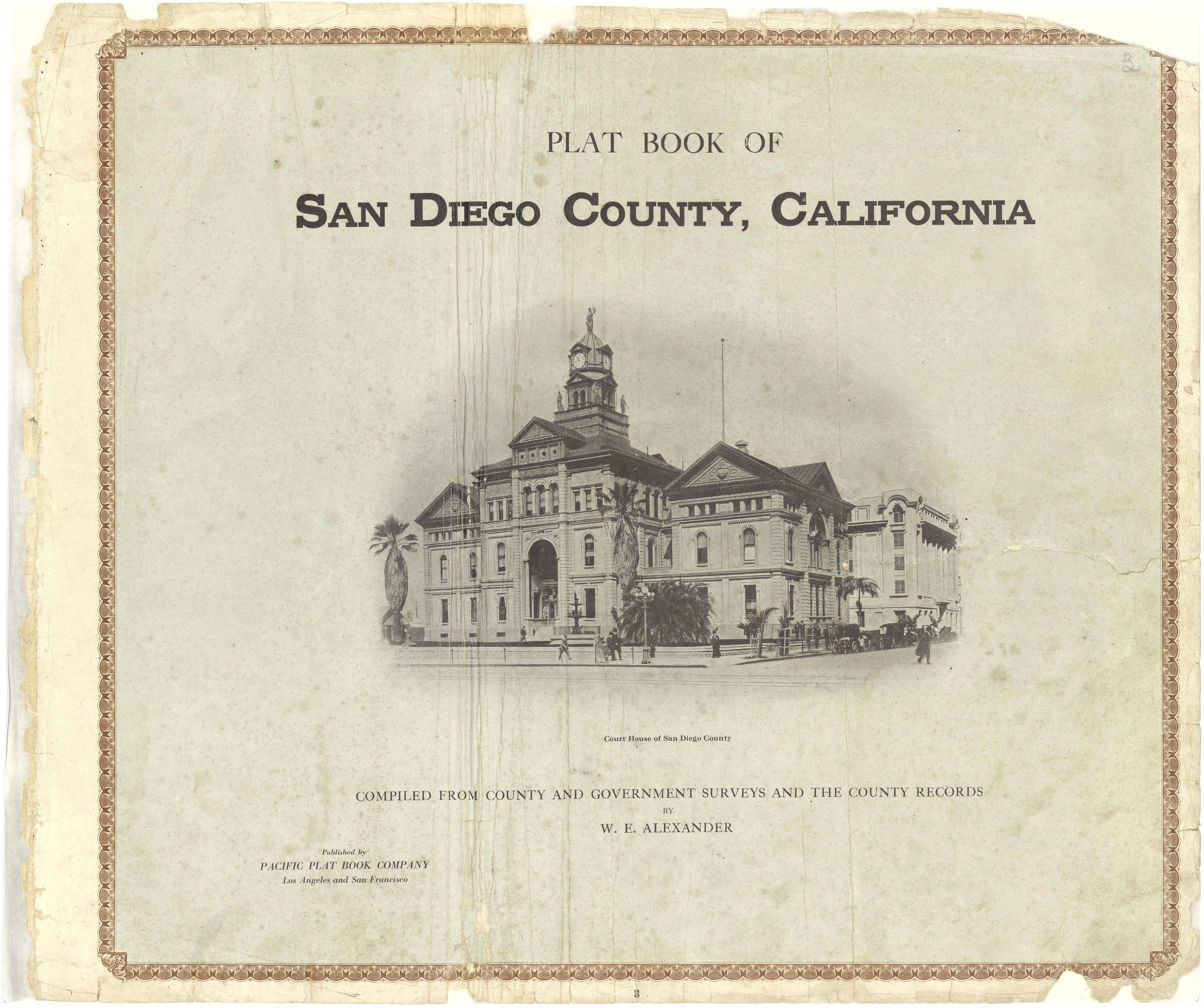 Plat Book San Diego County, California from Plat Book of San Diego County, California 1912 by Relic Map Company