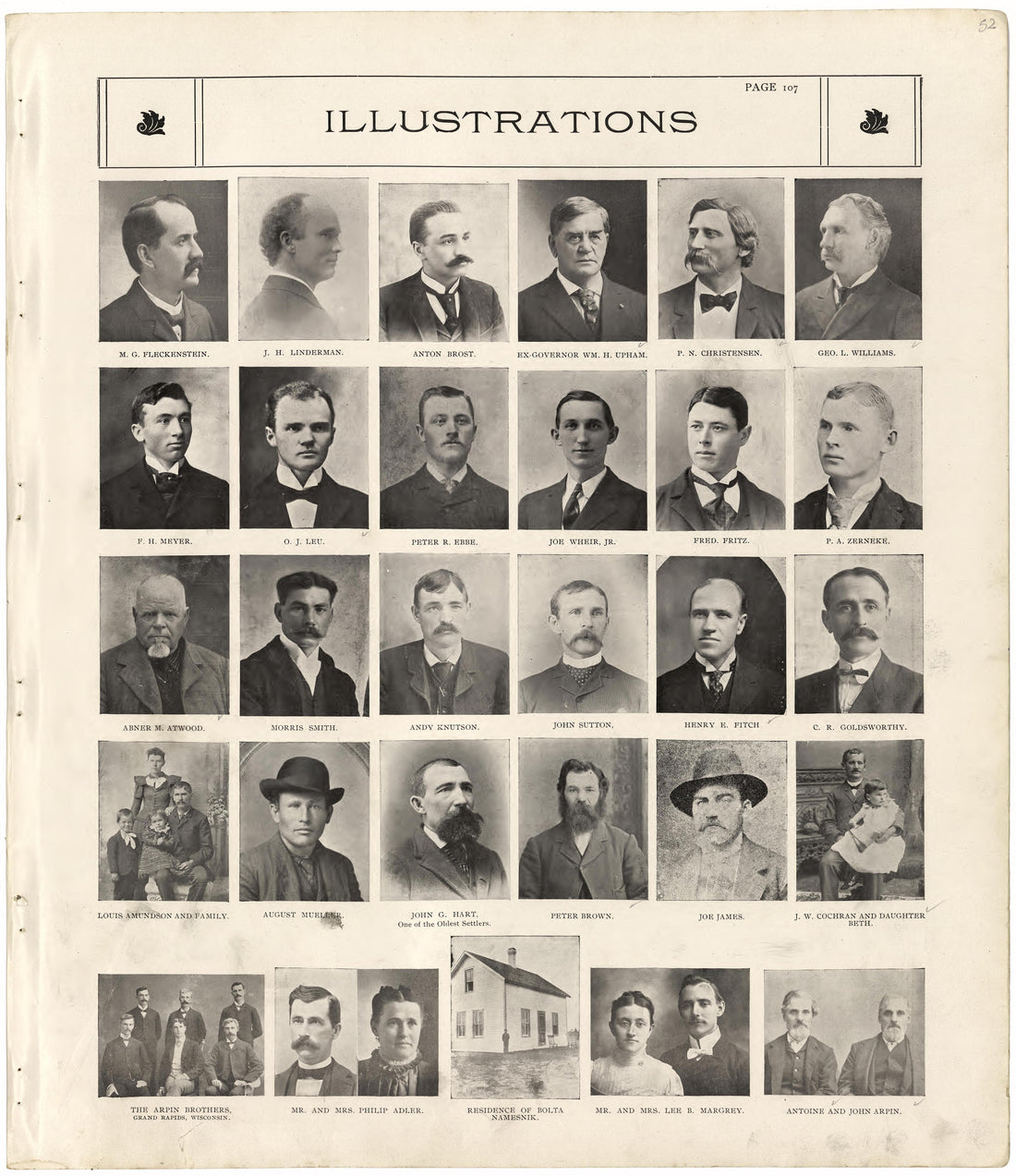 Illustrations from Standard Atlas of Wood County, Wisconsin : Including a Plat Book of the Villages, Cities and Townships of the County, Map of the State, United States and World : Patrons Directory, Reference … 1909 by Relic Map Company