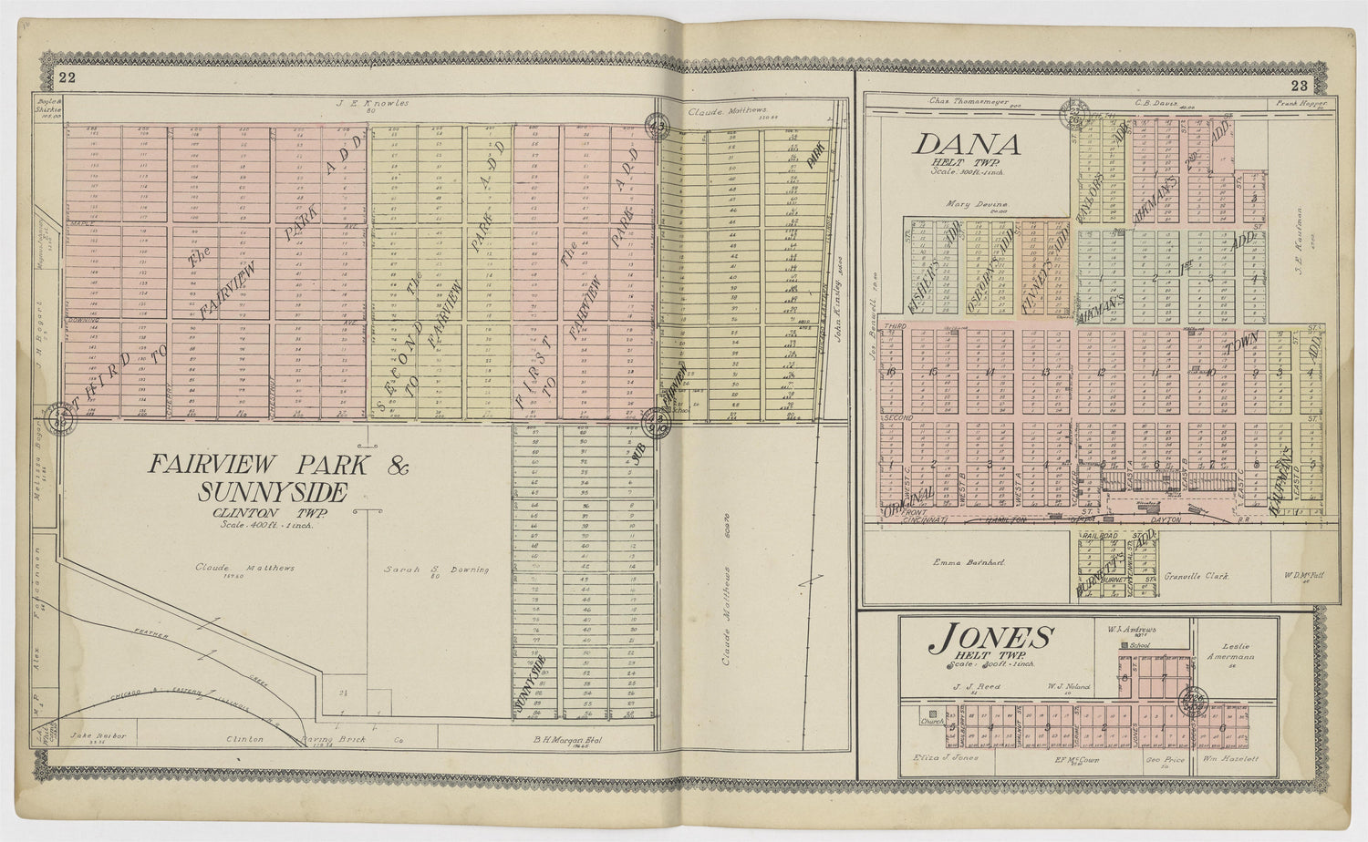 Image 11 of Standard Atlas of Vermillion County, Indiana from Standard Atlas of Vermillion County, Indiana : Including a Plat Book of the Villages, Cities and Townships of the County, Map of the State, United States and World : Patrons Directory, Refe... by Relic Map Company