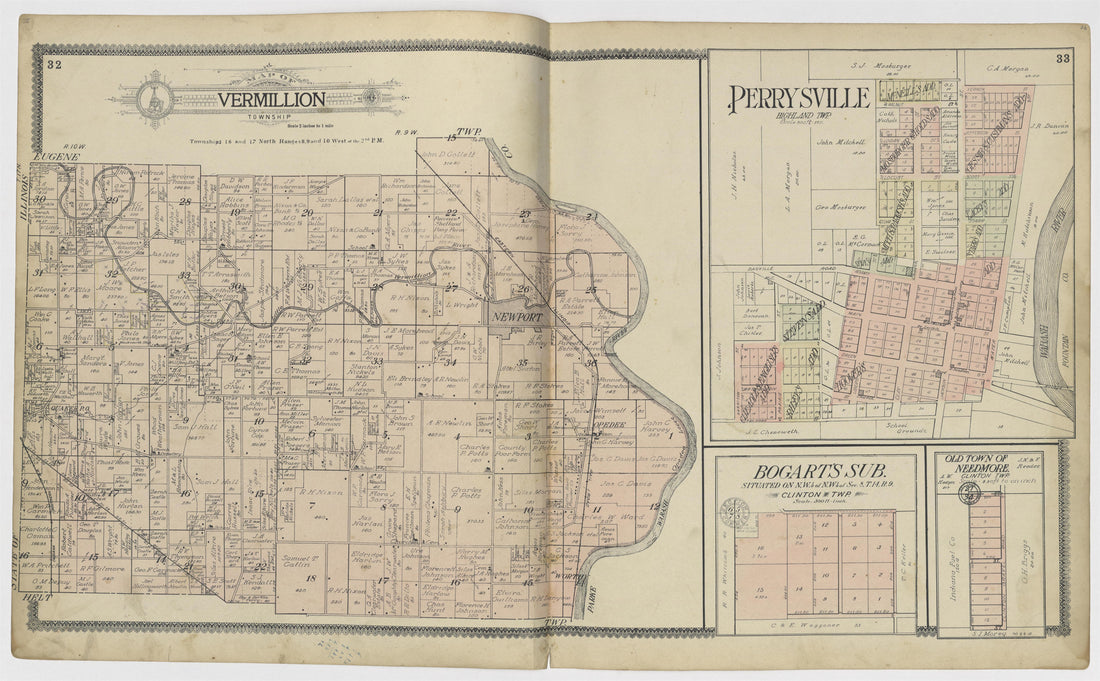 Image 15 of Standard Atlas of Vermillion County, Indiana from Standard Atlas of Vermillion County, Indiana : Including a Plat Book of the Villages, Cities and Townships of the County, Map of the State, United States and World : Patrons Directory, Refe... by Relic Map Company
