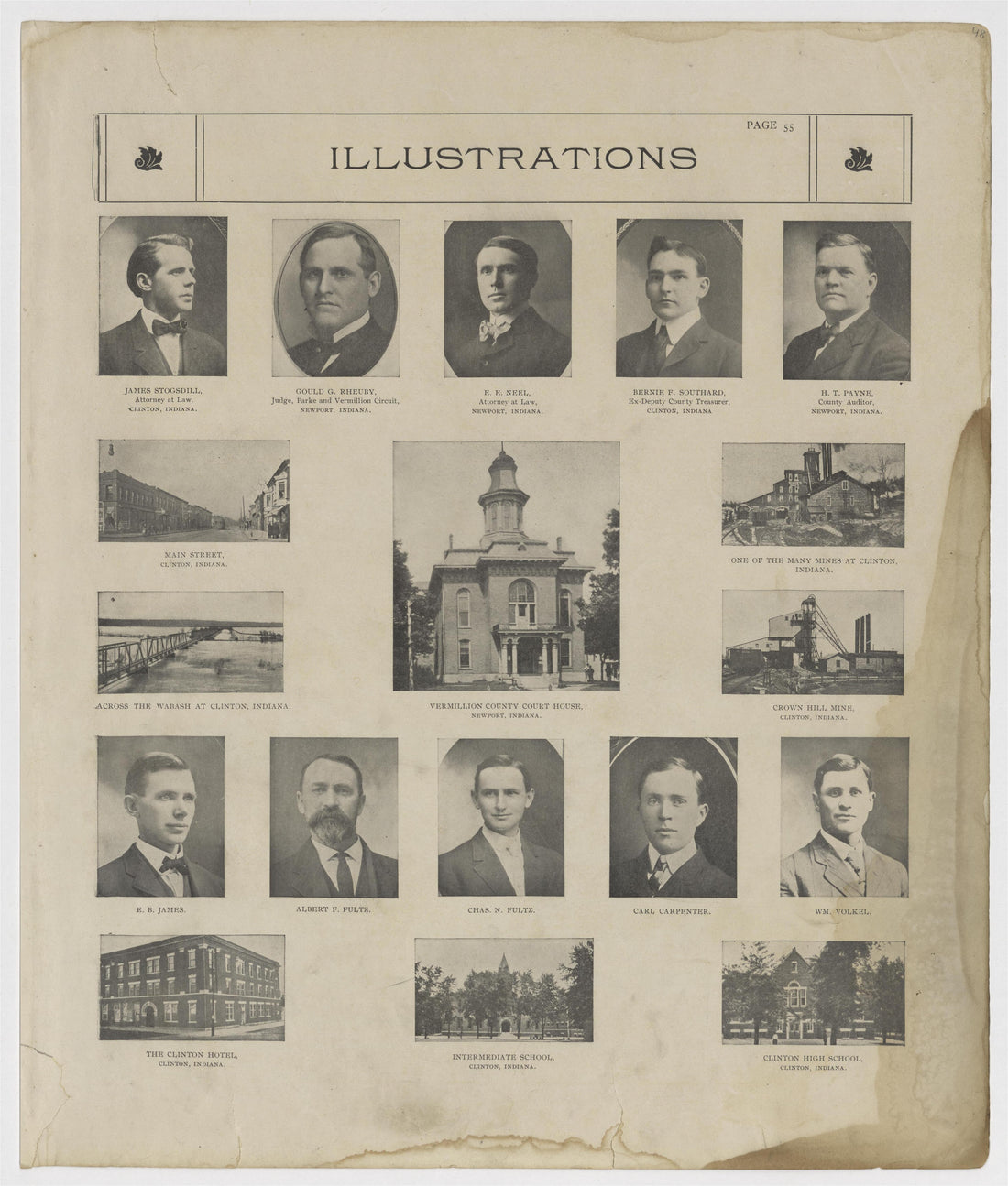 Image 28 of Standard Atlas of Vermillion County, Indiana from Standard Atlas of Vermillion County, Indiana : Including a Plat Book of the Villages, Cities and Townships of the County, Map of the State, United States and World : Patrons Directory, Refe... by Relic Map Company