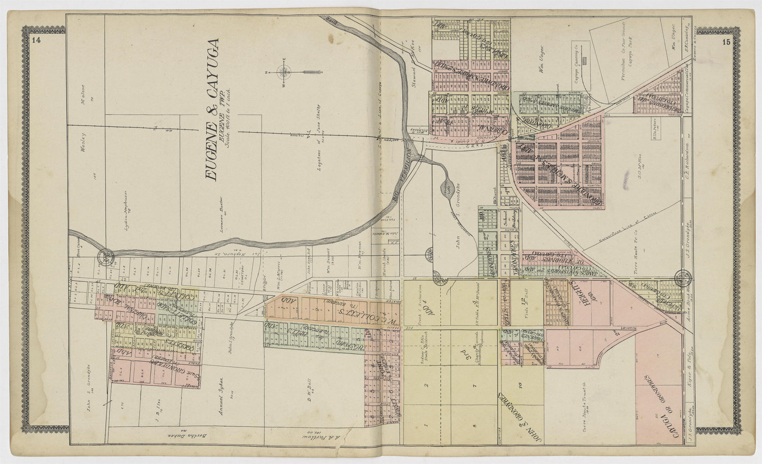 Image 9 of Standard Atlas of Vermillion County, Indiana from Standard Atlas of Vermillion County, Indiana : Including a Plat Book of the Villages, Cities and Townships of the County, Map of the State, United States and World : Patrons Directory, Refer... by Relic Map Company