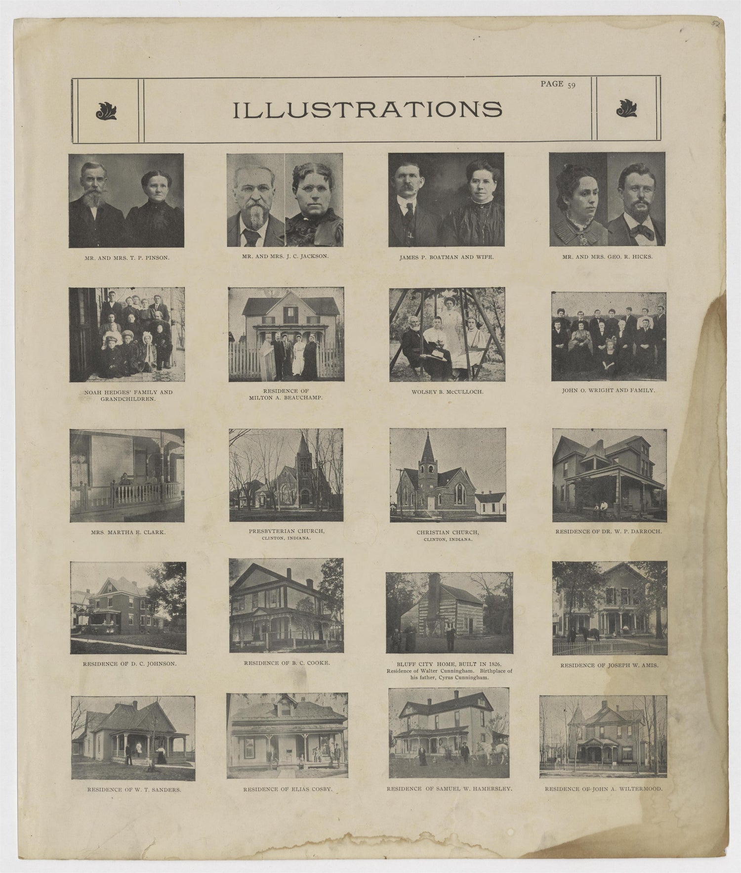 Image 30 of Standard Atlas of Vermillion County, Indiana from Standard Atlas of Vermillion County, Indiana : Including a Plat Book of the Villages, Cities and Townships of the County, Map of the State, United States and World : Patrons Directory, Refe... by Relic Map Company