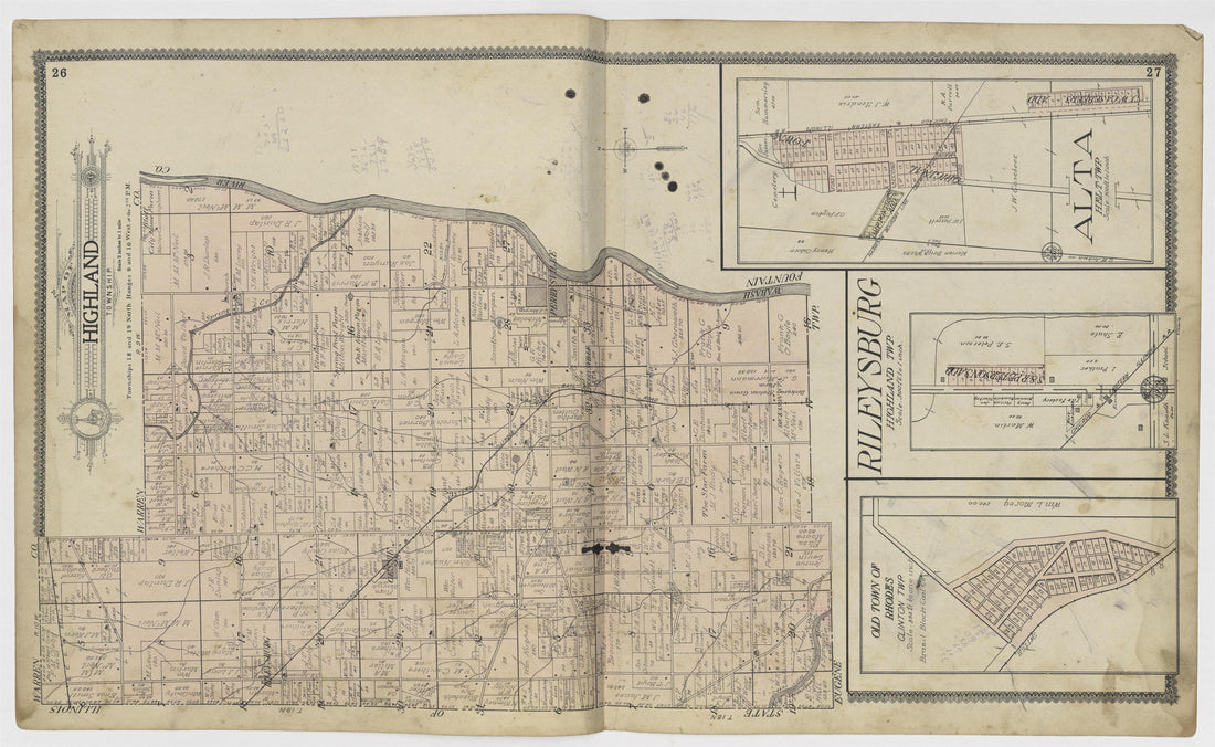 Image 12 of Standard Atlas of Vermillion County, Indiana from Standard Atlas of Vermillion County, Indiana : Including a Plat Book of the Villages, Cities and Townships of the County, Map of the State, United States and World : Patrons Directory, Refe... by Relic Map Company