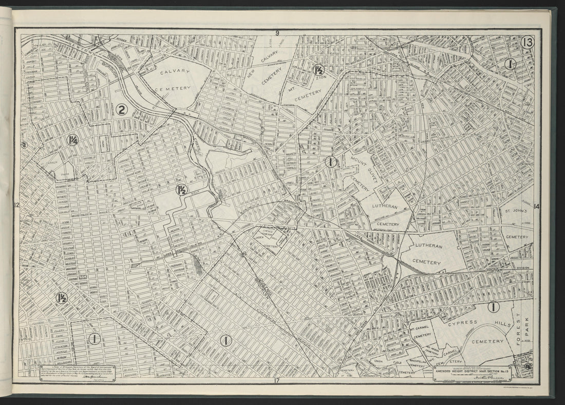 Image 15 of Height District Map from Height District Map 1924 by Relic Map Company