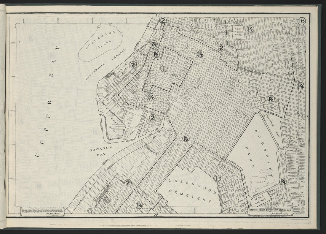 Image 18 of Height District Map from Height District Map 1924 by Relic Map Company