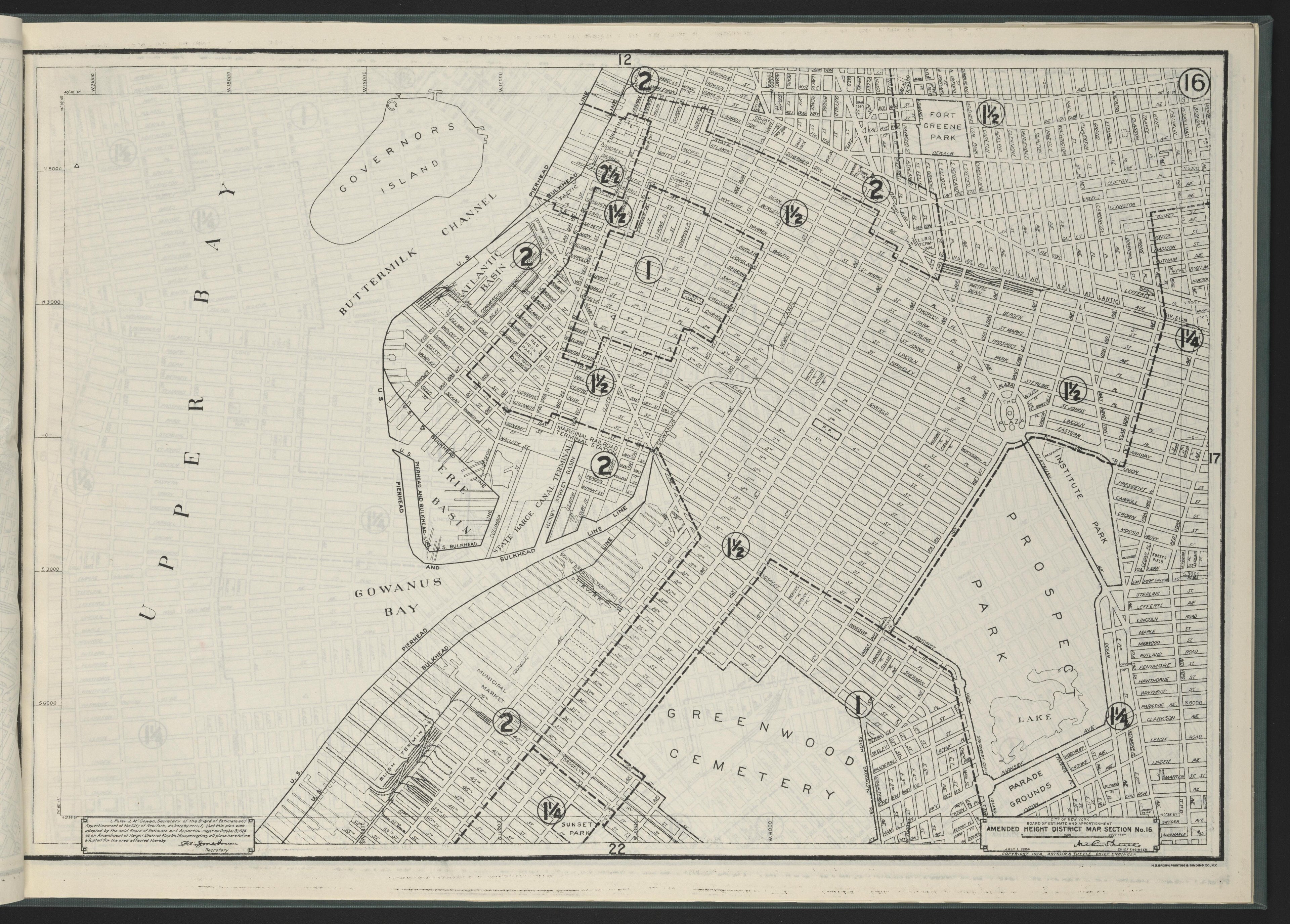 Image 18 of Height District Map from Height District Map 1924 by Relic Map Company