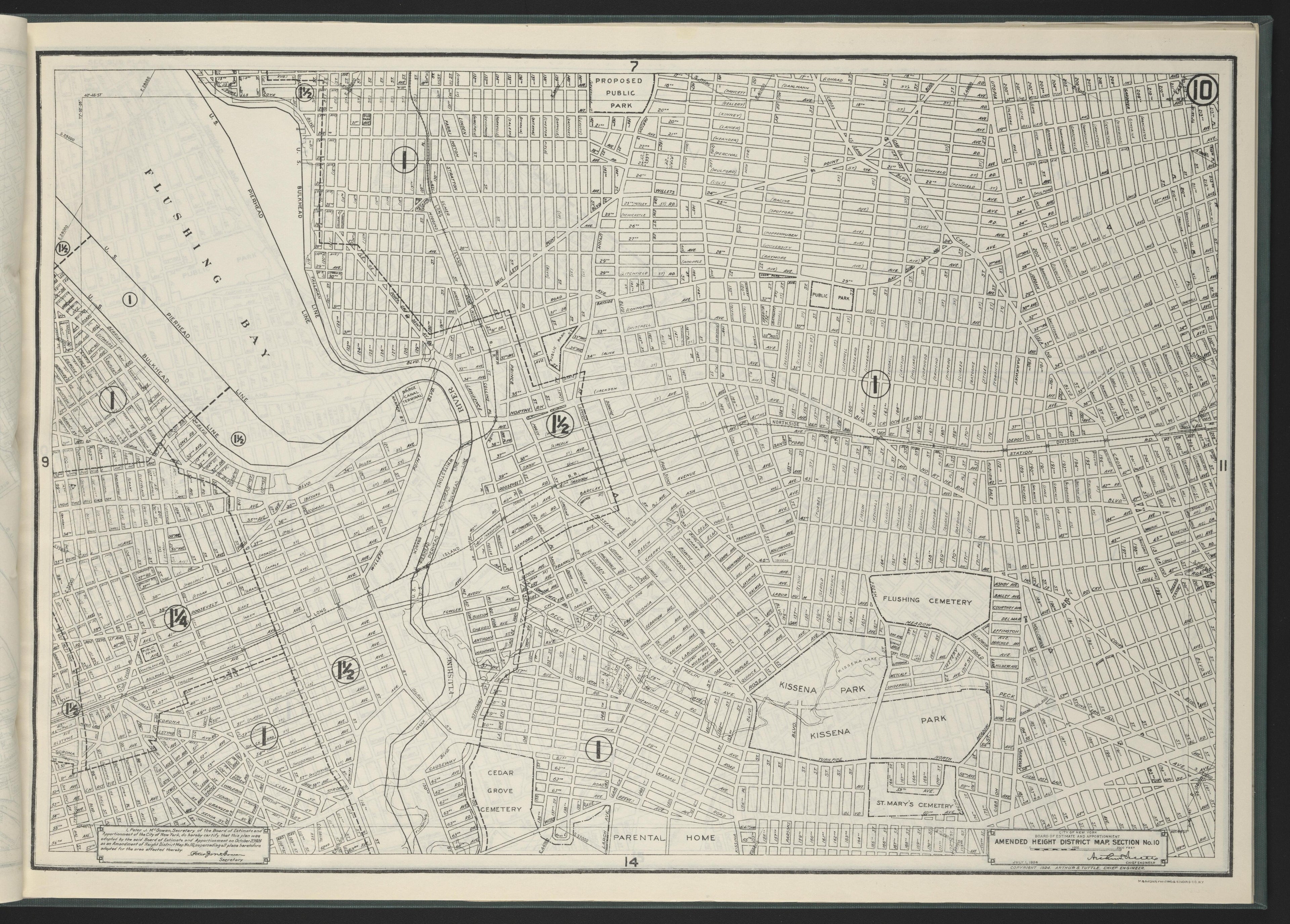 Image 12 of Height District Map from Height District Map 1924 by Relic Map Company