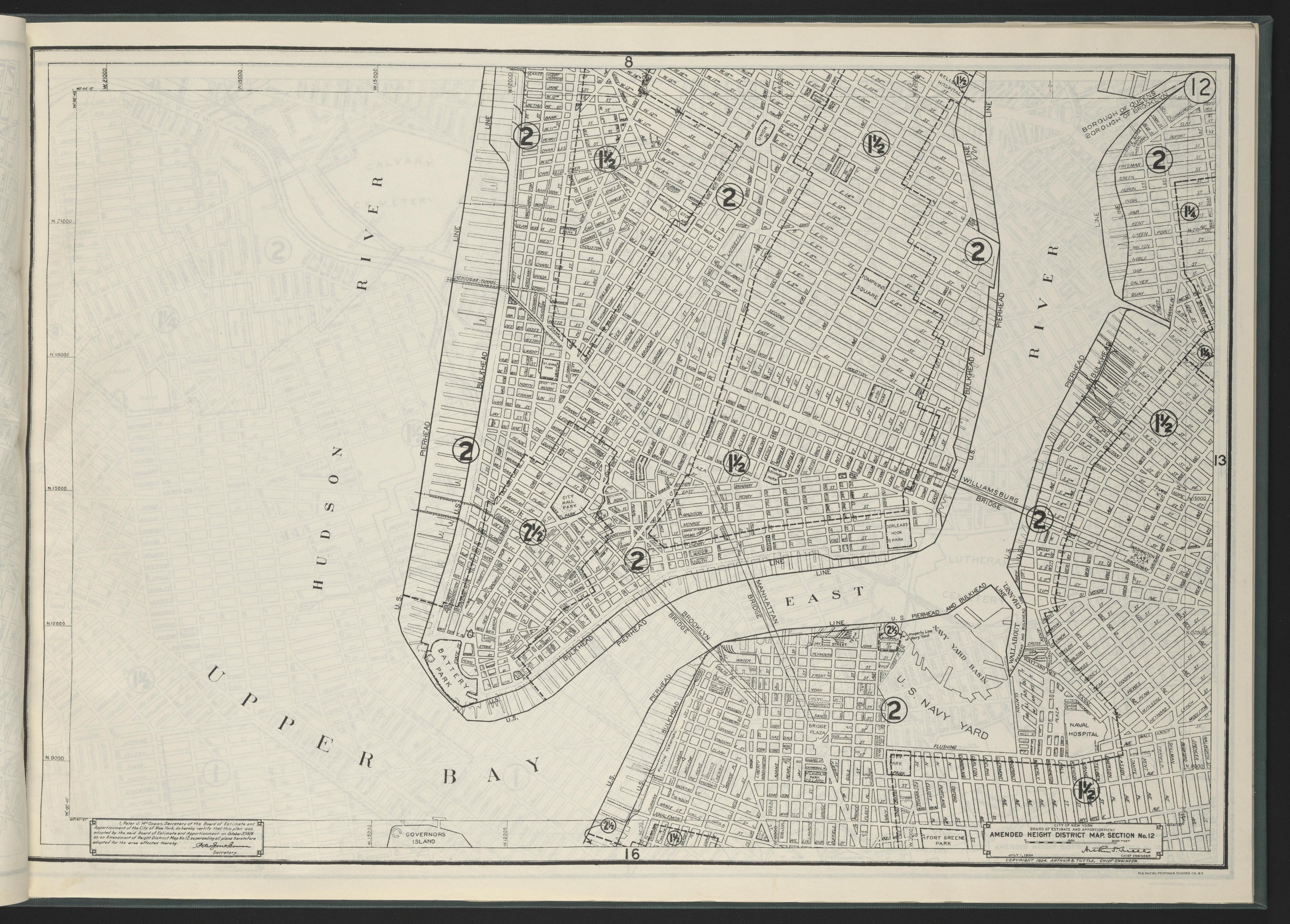 Image 14 of Height District Map from Height District Map 1924 by Relic Map Company