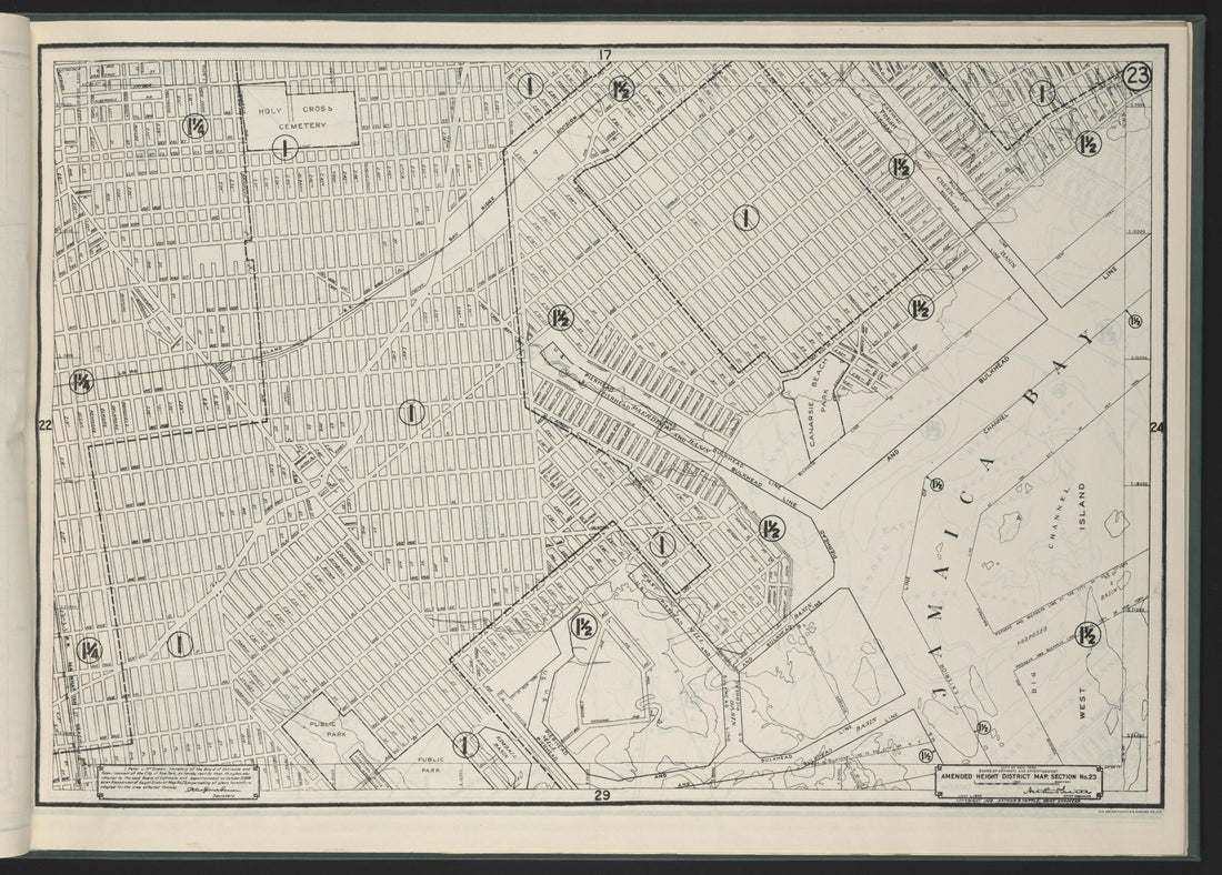 Image 25 of Height District Map from Height District Map 1924 by Relic Map Company