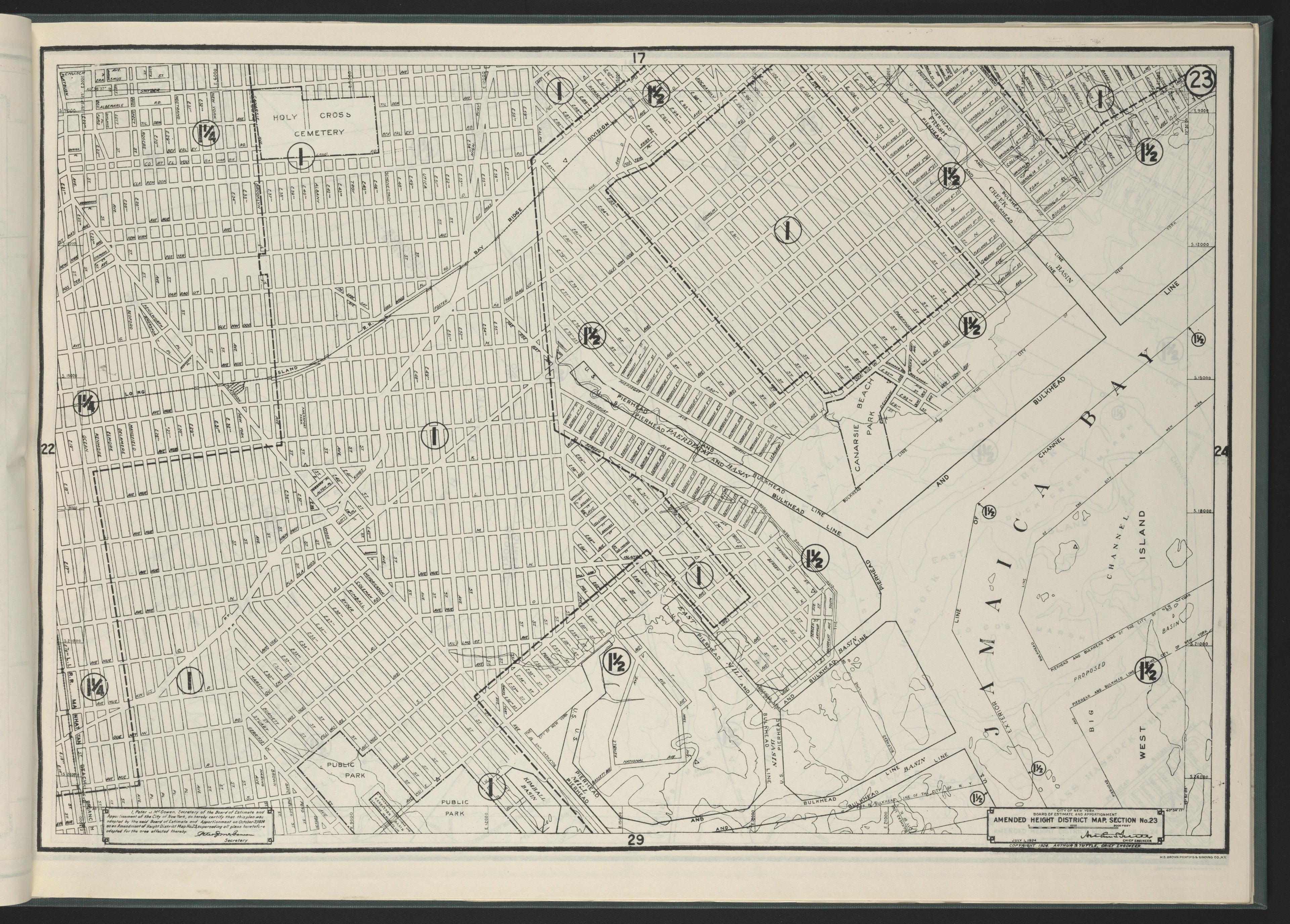 Image 25 of Height District Map from Height District Map 1924 by Relic Map Company