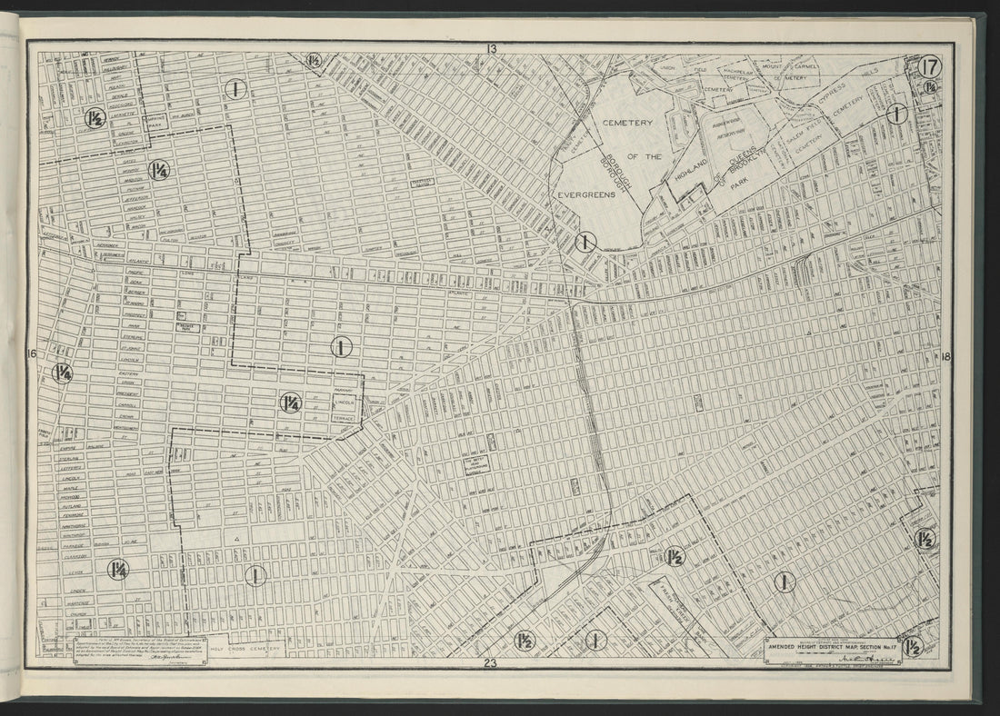 Image 19 of Height District Map from Height District Map 1924 by Relic Map Company