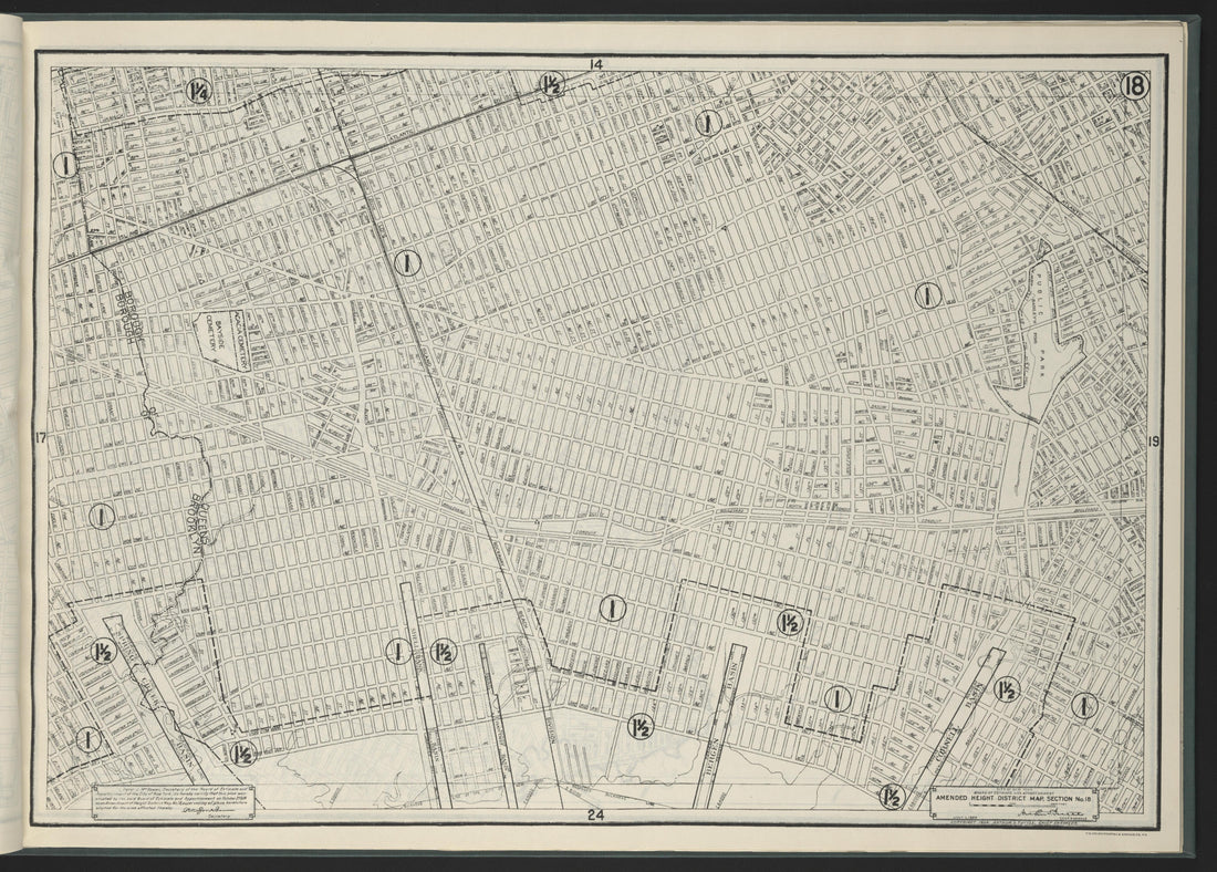 Image 20 of Height District Map from Height District Map 1924 by Relic Map Company