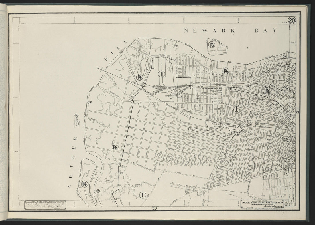 Image 22 of Height District Map from Height District Map 1924 by Relic Map Company