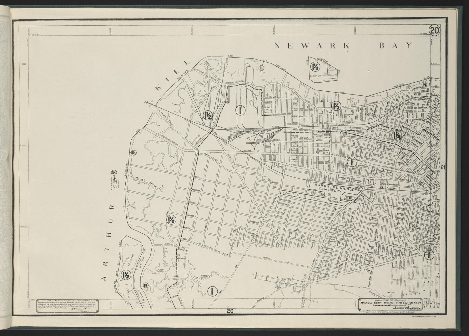 Image 22 of Height District Map from Height District Map 1924 by Relic Map Company