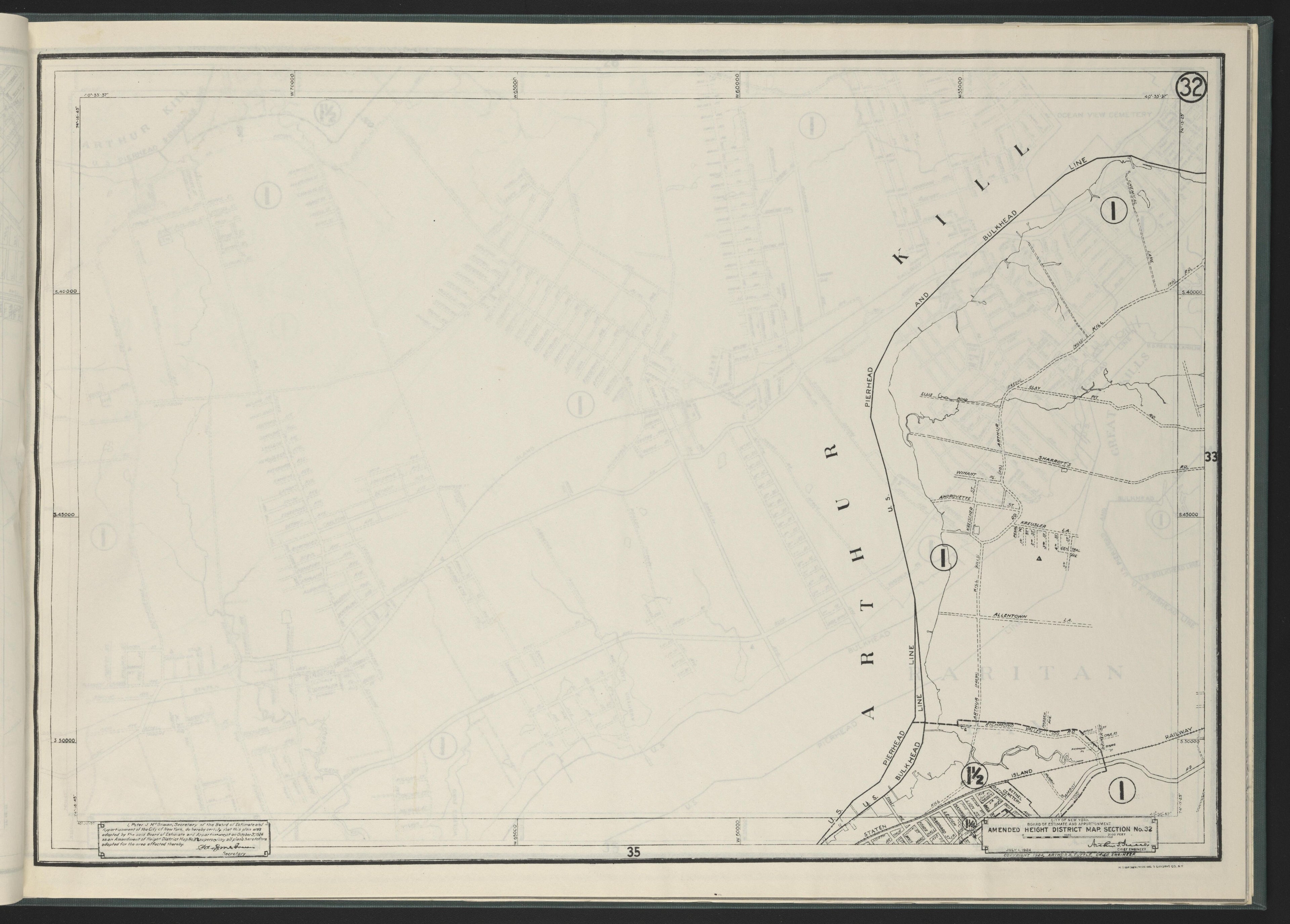 Image 34 of Height District Map from Height District Map 1924 by Relic Map Company