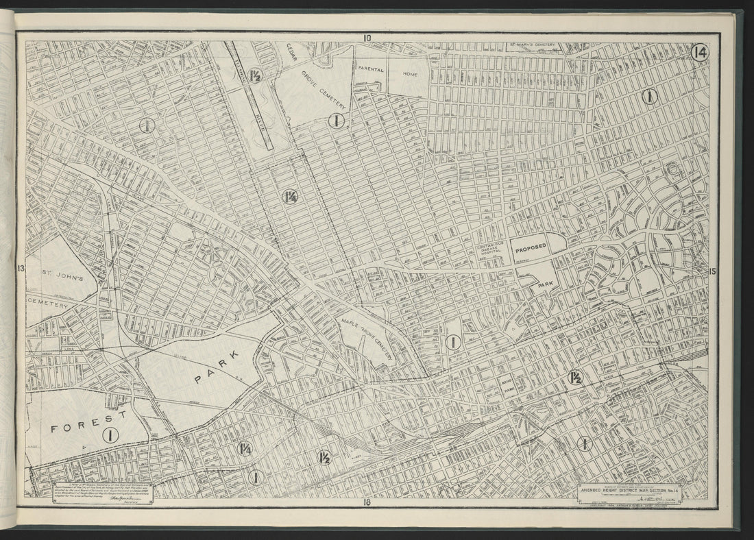 Image 16 of Height District Map from Height District Map 1924 by Relic Map Company