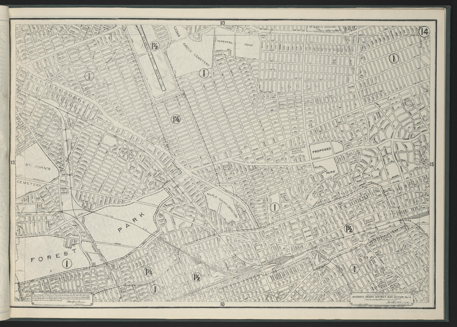 Image 16 of Height District Map from Height District Map 1924 by Relic Map Company