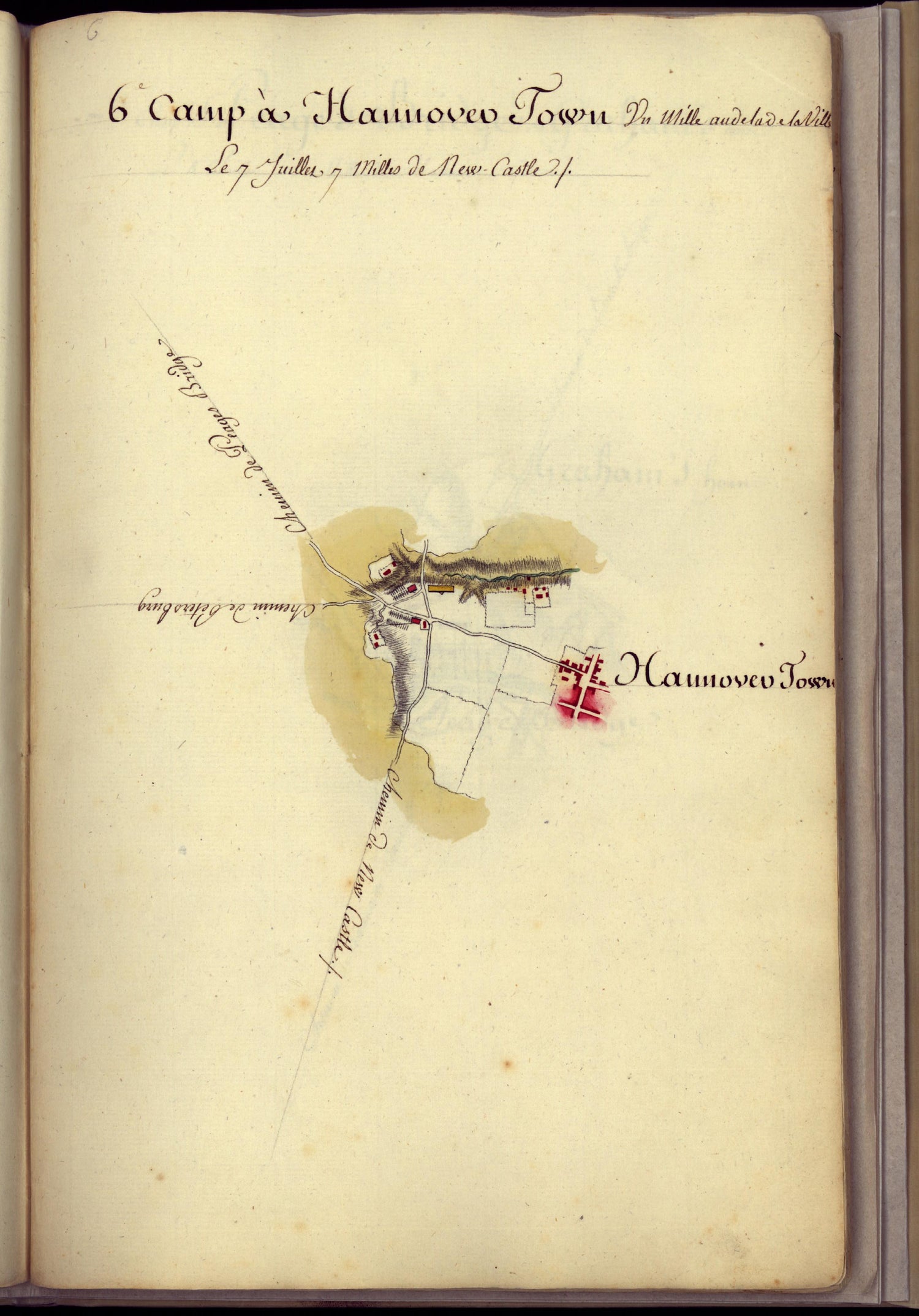 Camp a Hannover Town from Amérique Campagne 1782 by Relic Map Company