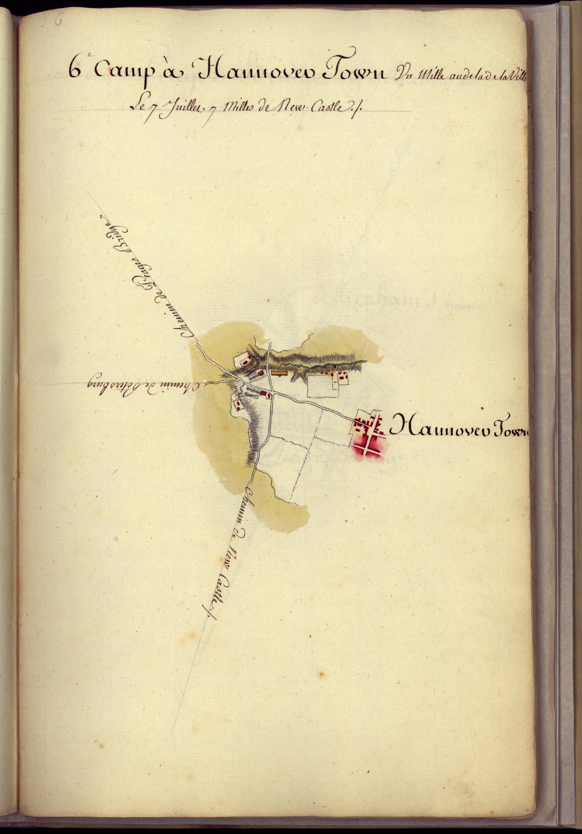 Camp a Hannover Town from Amérique Campagne 1782 by Relic Map Company