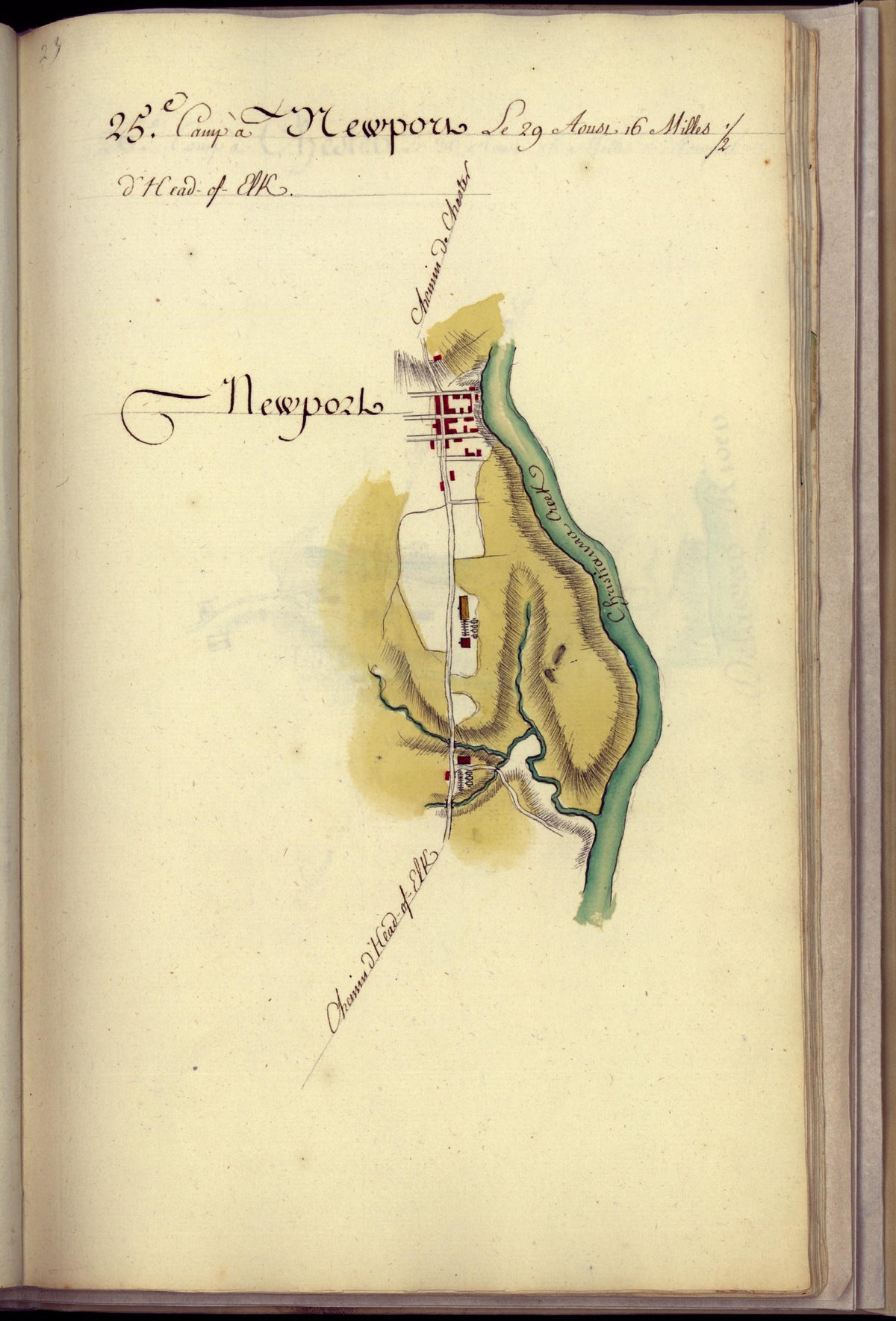 Camp a Newport from Amérique Campagne 1782 by Relic Map Company