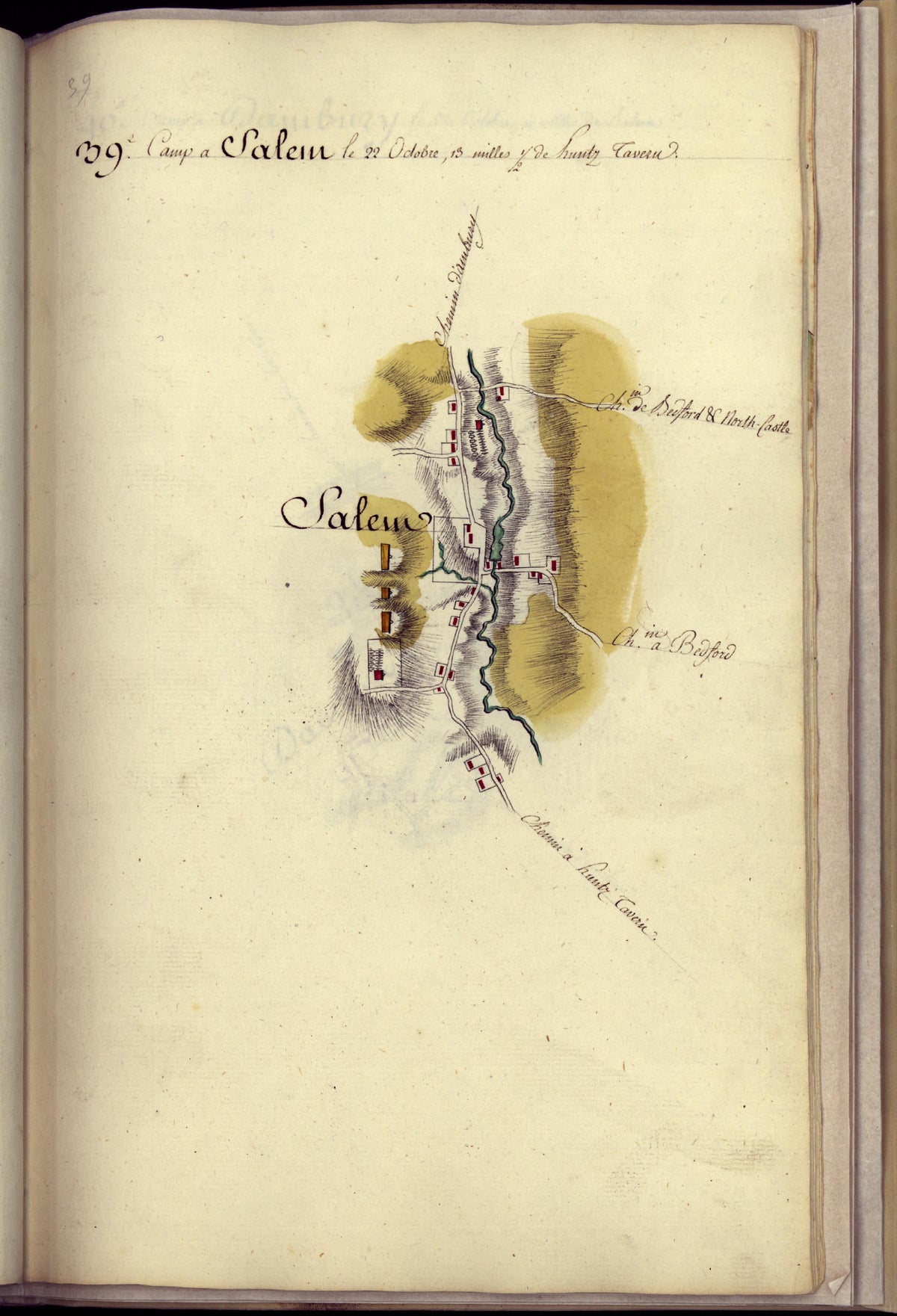 Camp a Salem from Amérique Campagne 1782 by Relic Map Company