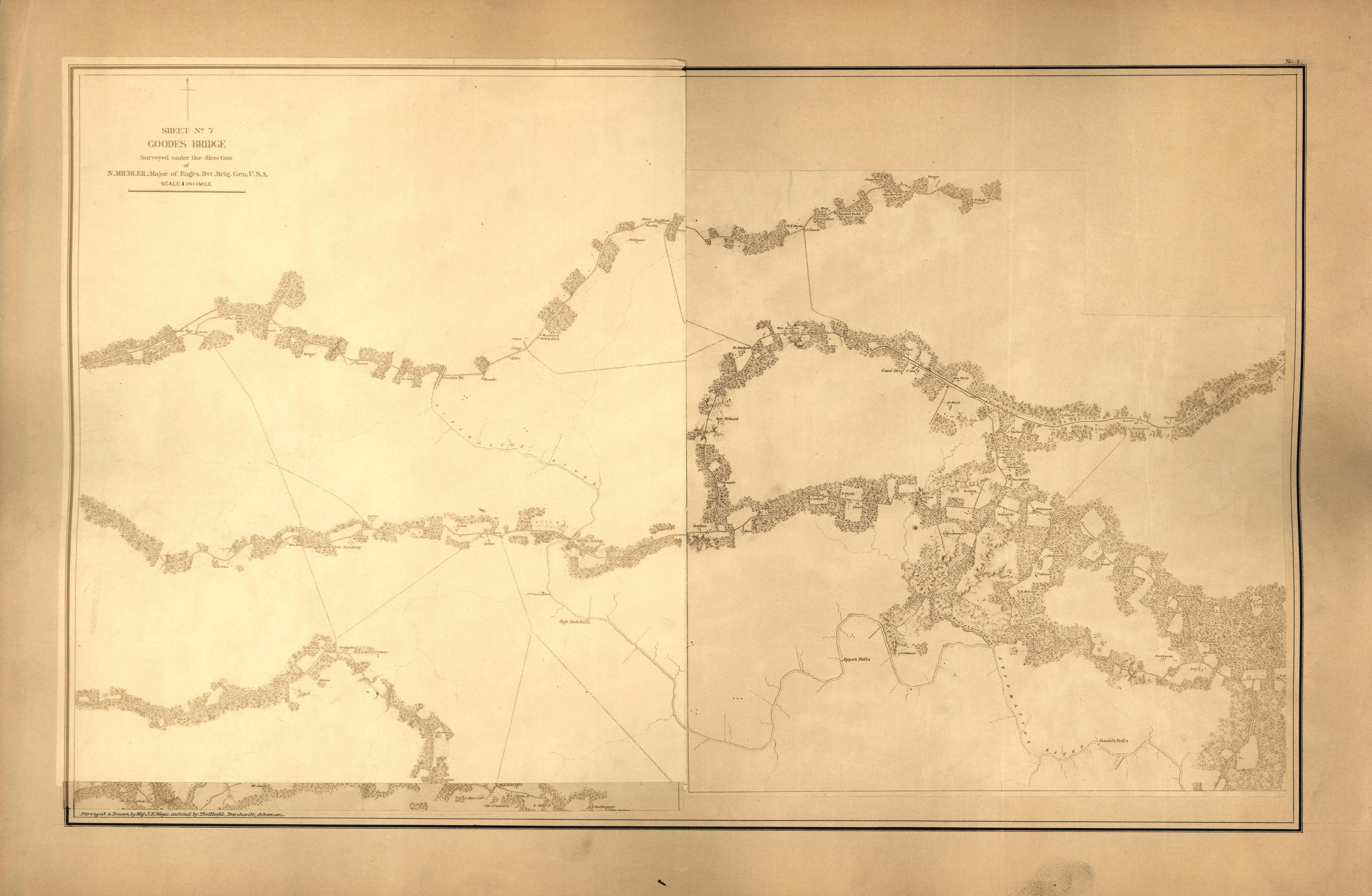 This old map of , Virginia was created by United States. Army of the James|United States. Army of the Potomac|United States. War Department. Corps of Engineers in 1867
